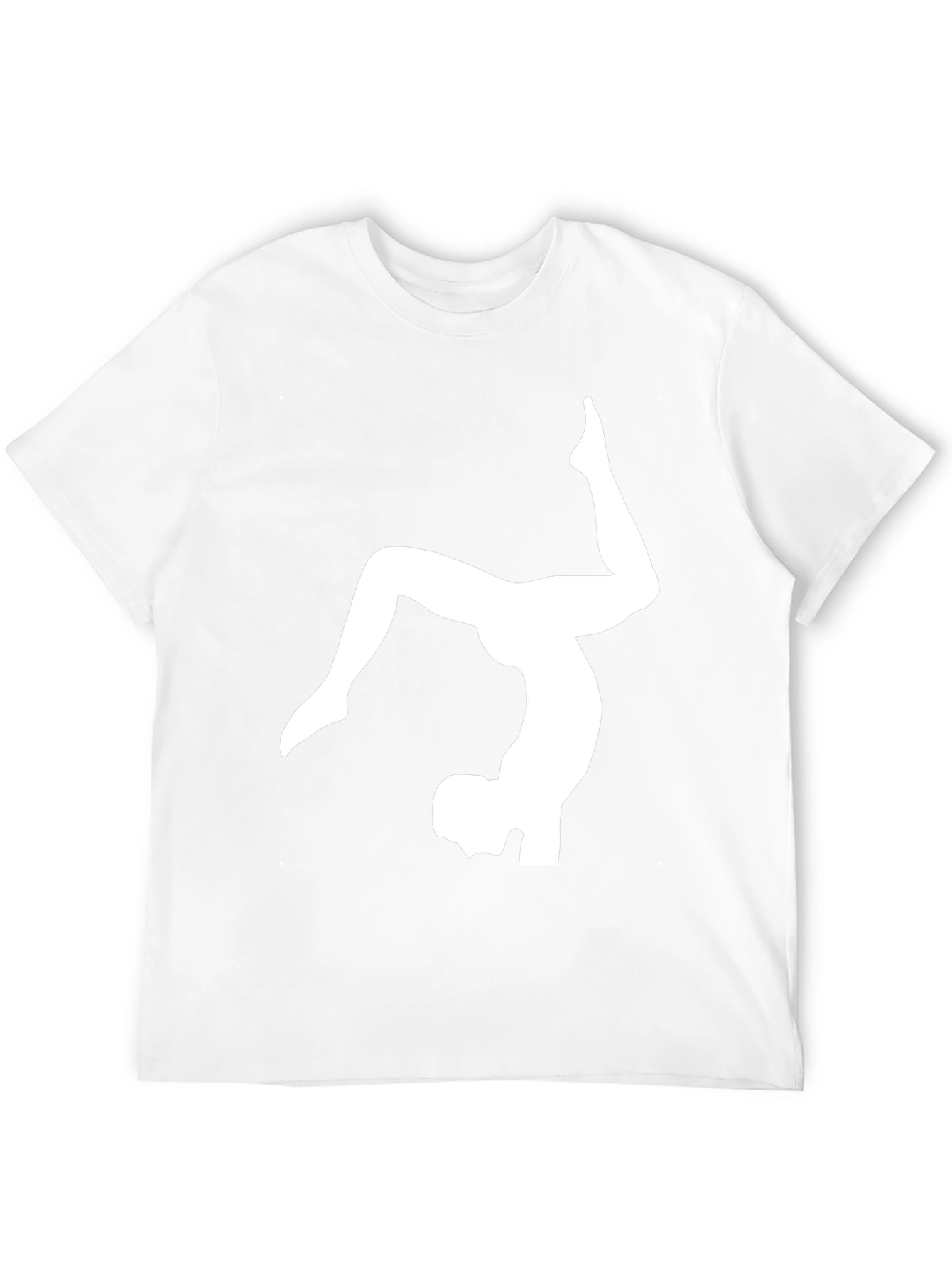 Gymnast Graphic Tee - Mens Black Cotton Shirt