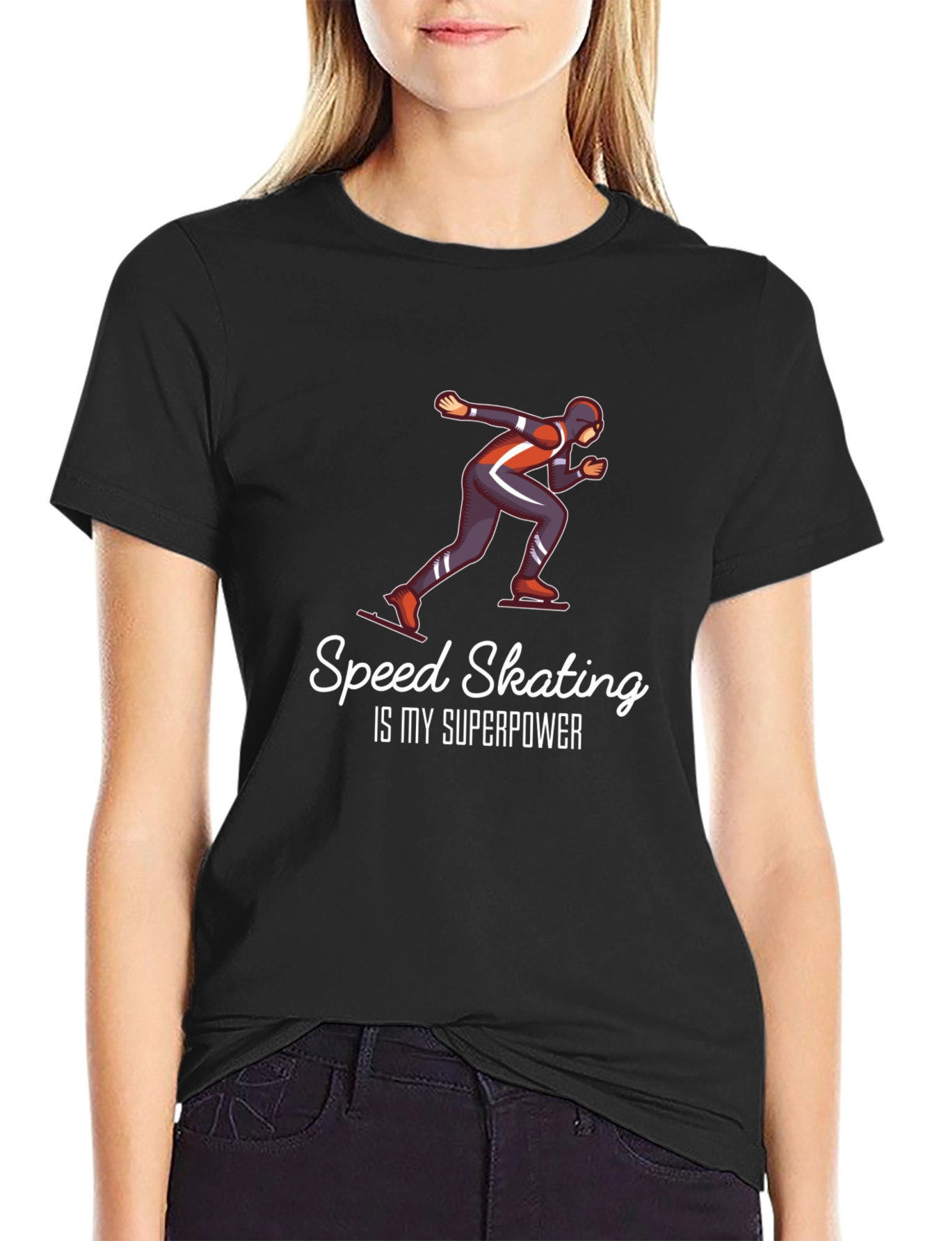 Speed Skating is My Superpower T-Shirt