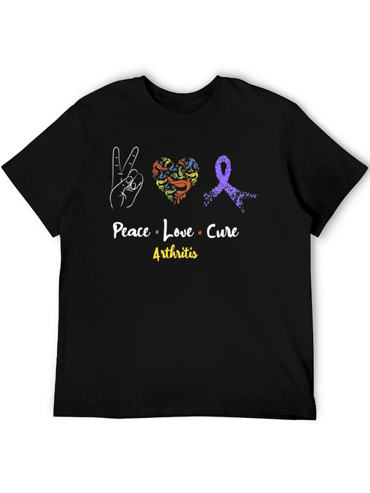 Peace Love Cure Arthritis Awareness T-Shirt