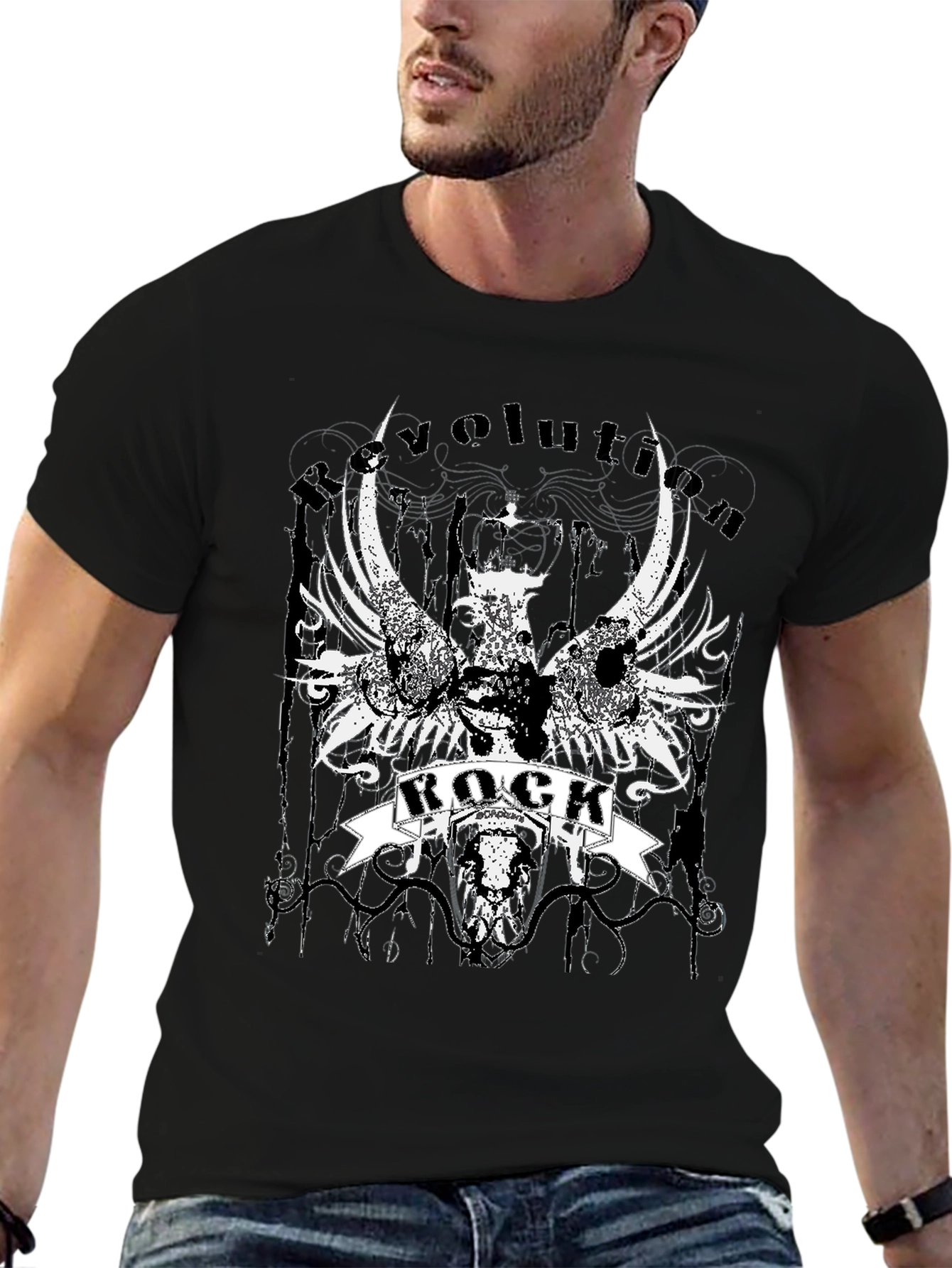 Revolution Rock T-Shirt - Graphic Print Tee