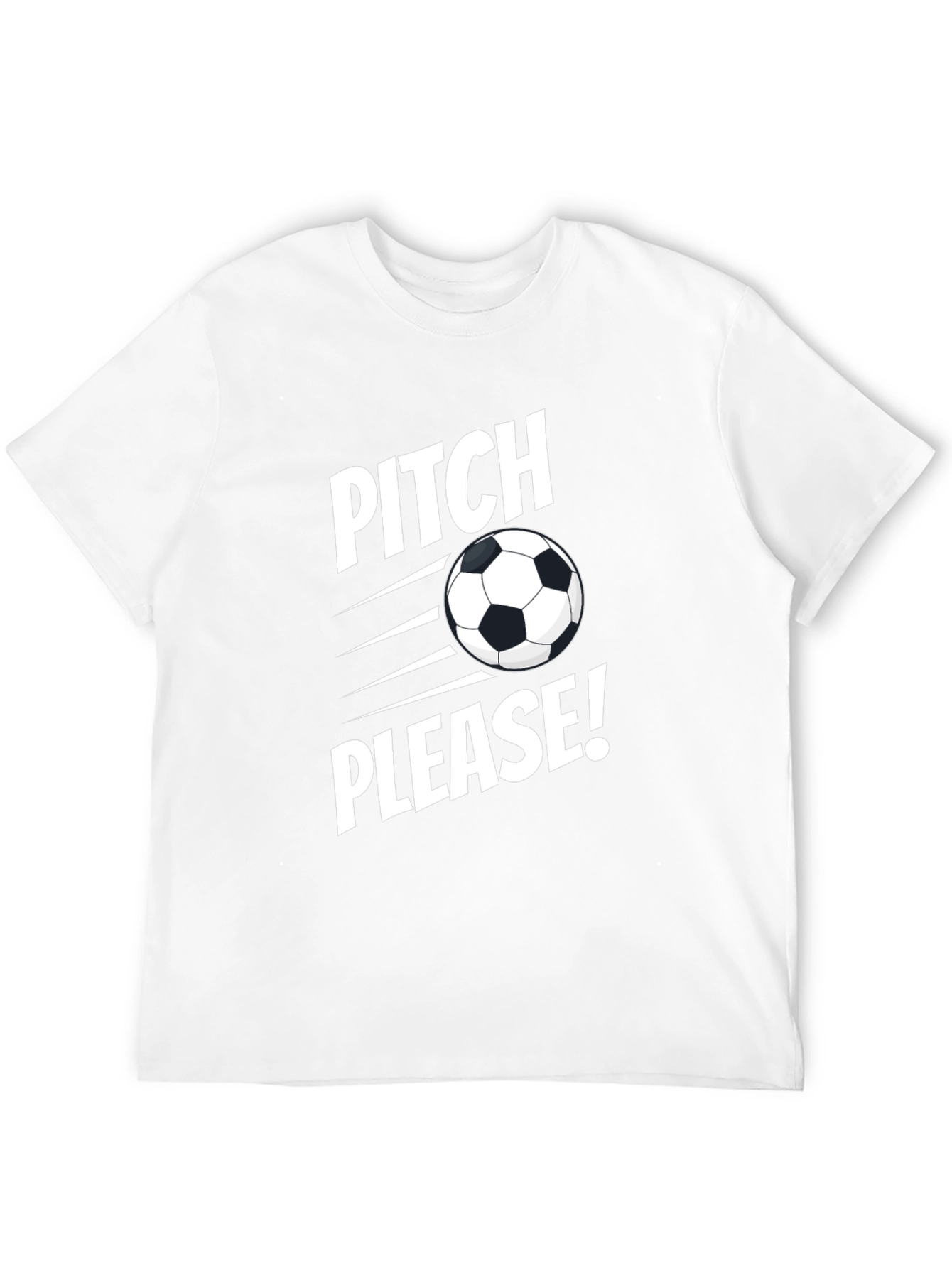 Pitch Please Soccer Graphic Tee - Black Cotton Shirt