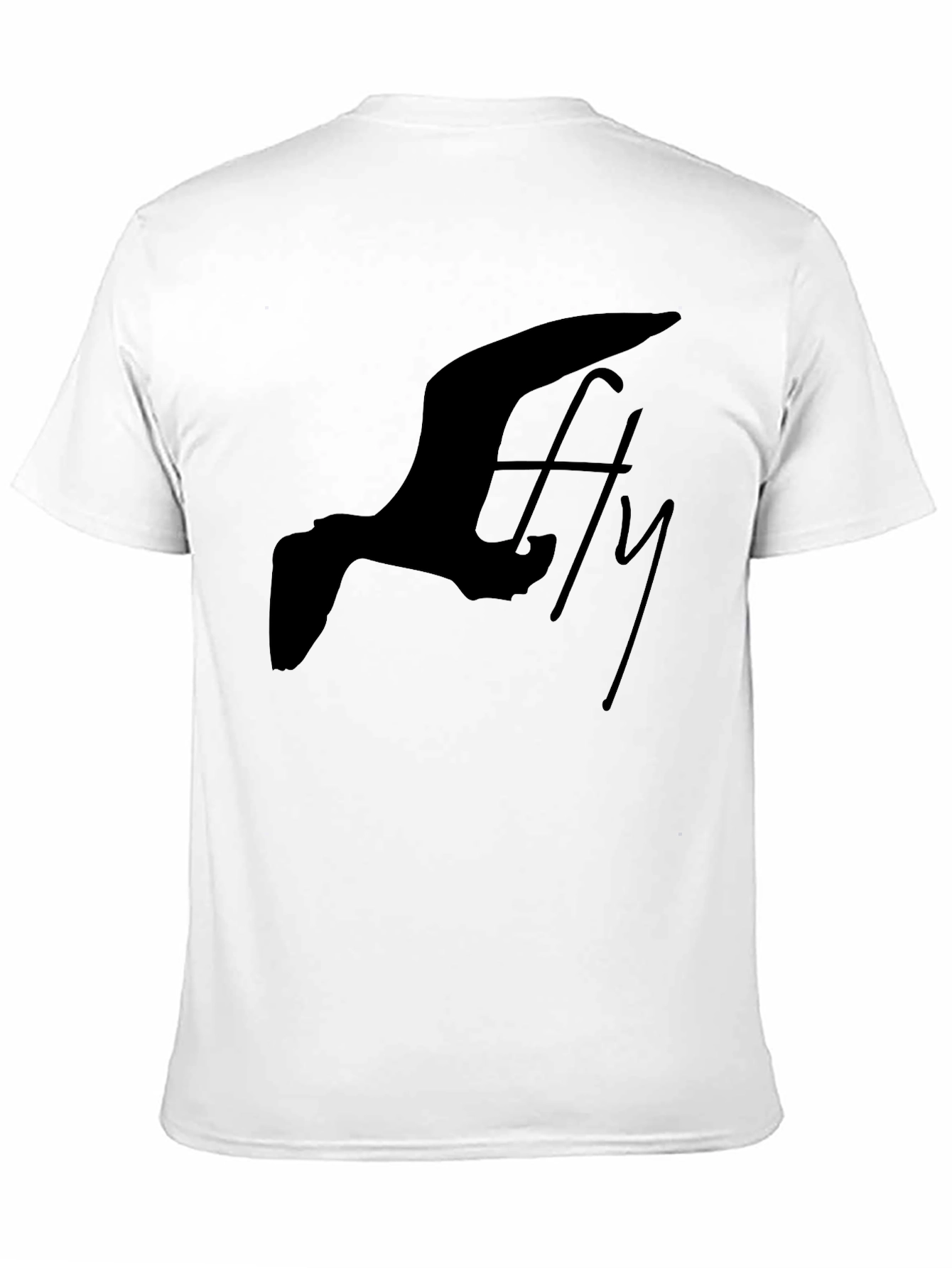 Fly High Graphic Tee - Black Cotton Blend