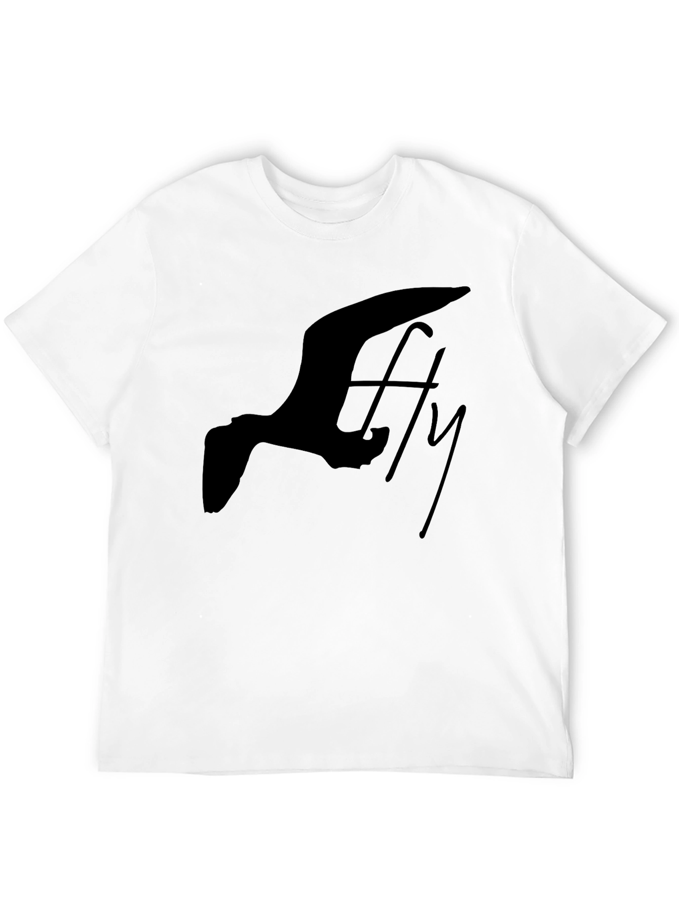 Fly High Graphic Tee - Black Cotton Blend