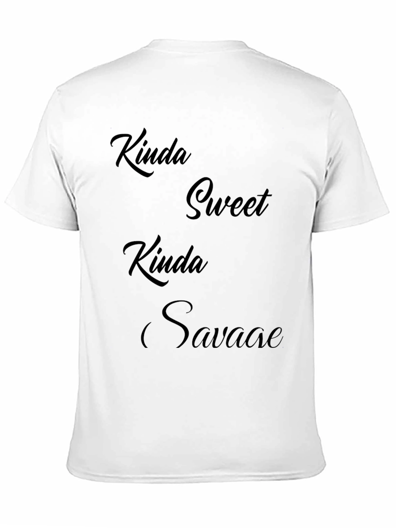 Kinda Sweet Kinda Savage Graphic Tee - Black