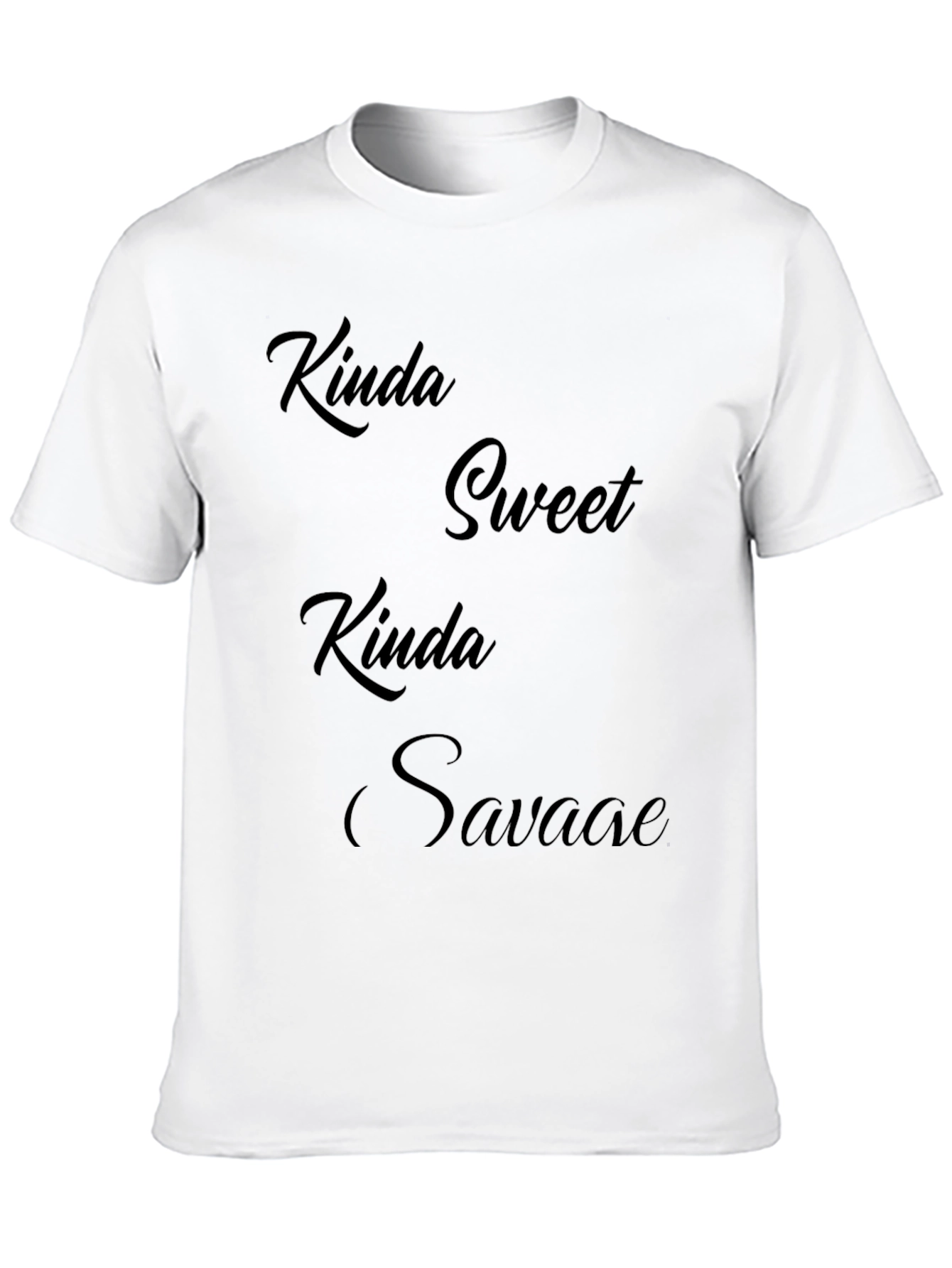 Kinda Sweet Kinda Savage Graphic Tee - Black