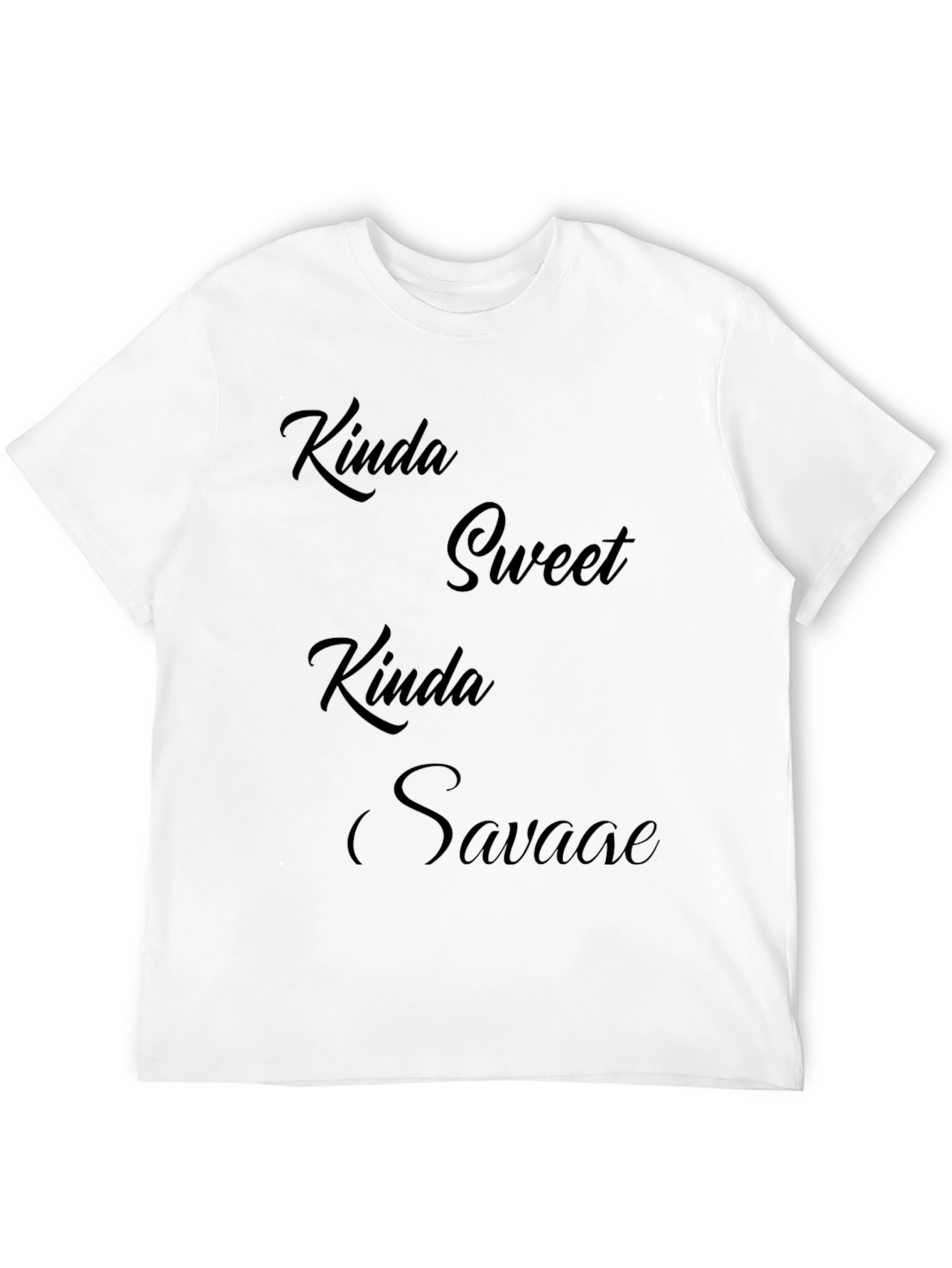 Kinda Sweet Kinda Savage Graphic Tee - Black