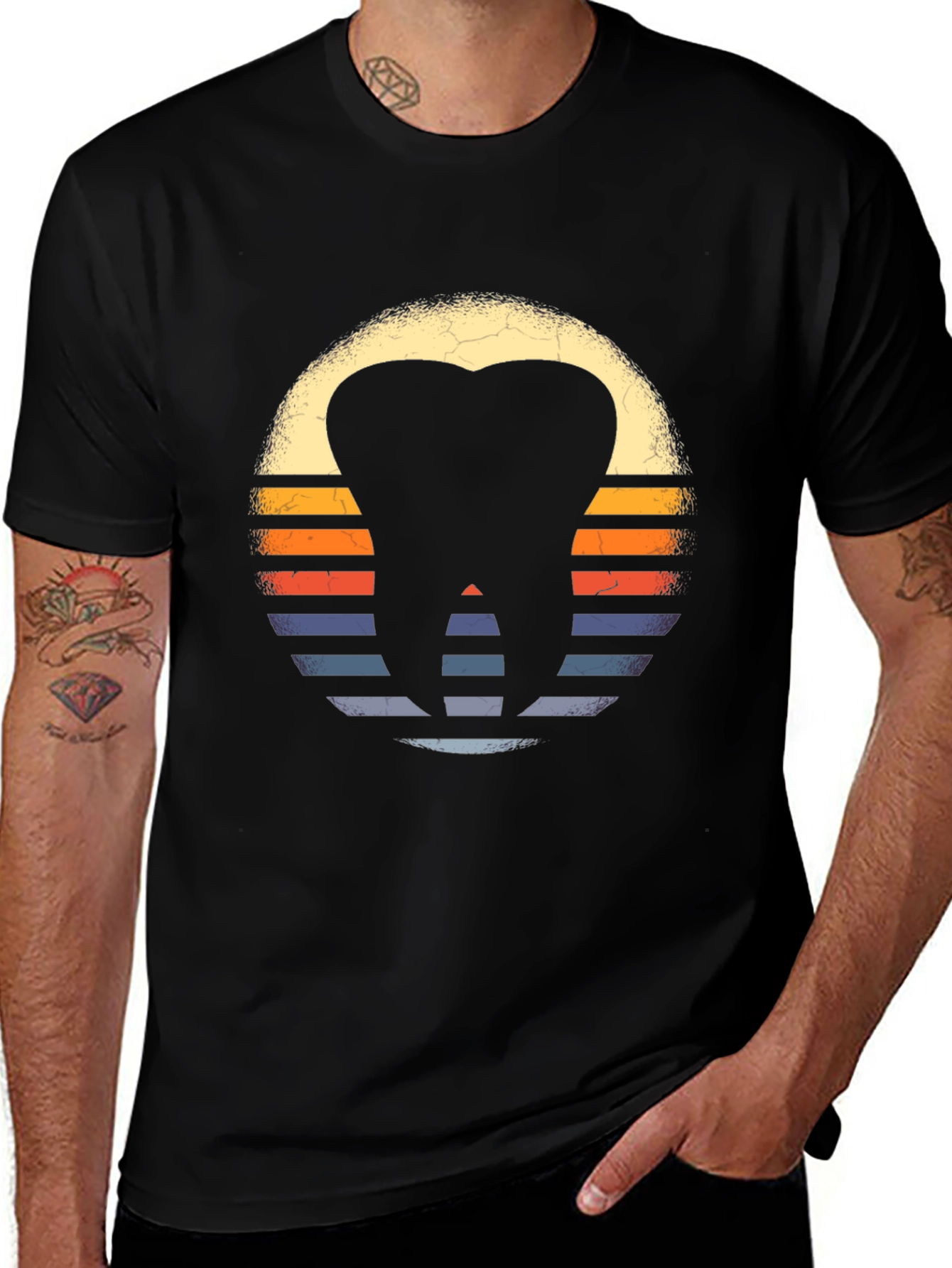 Retro Dentist Tooth Graphic Tee