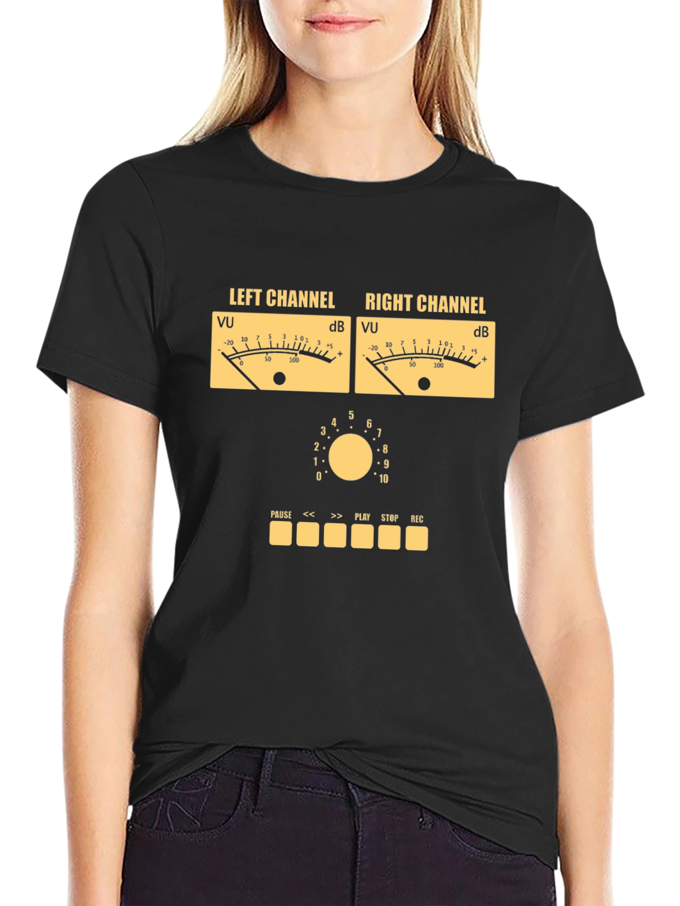 Retro Audio Mixer Graphic Tee