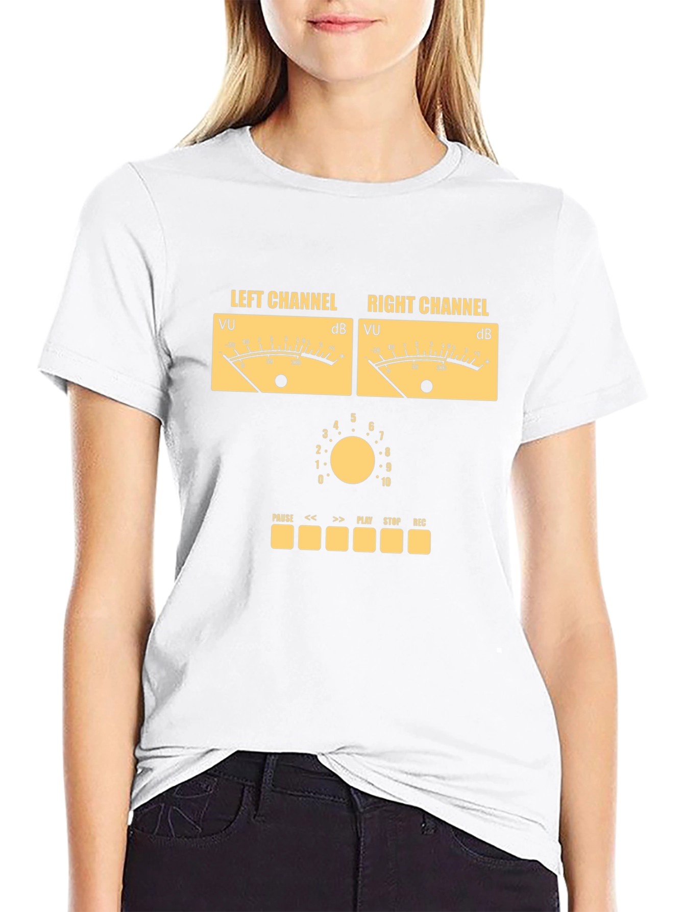 Retro Audio Mixer Graphic Tee
