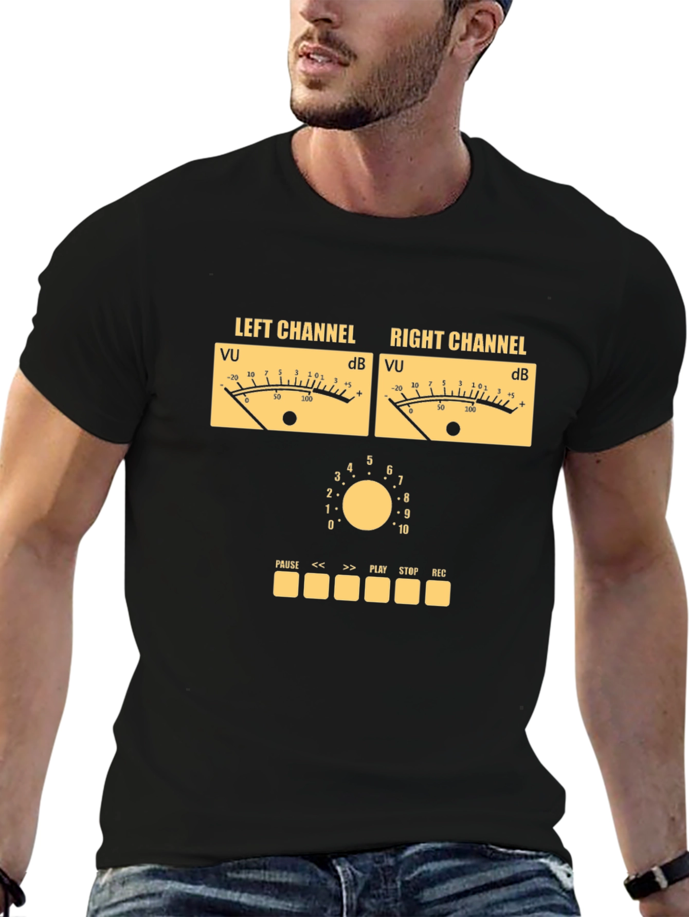 Retro Audio Mixer Graphic Tee