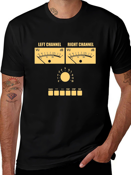 Retro Audio Mixer Graphic Tee