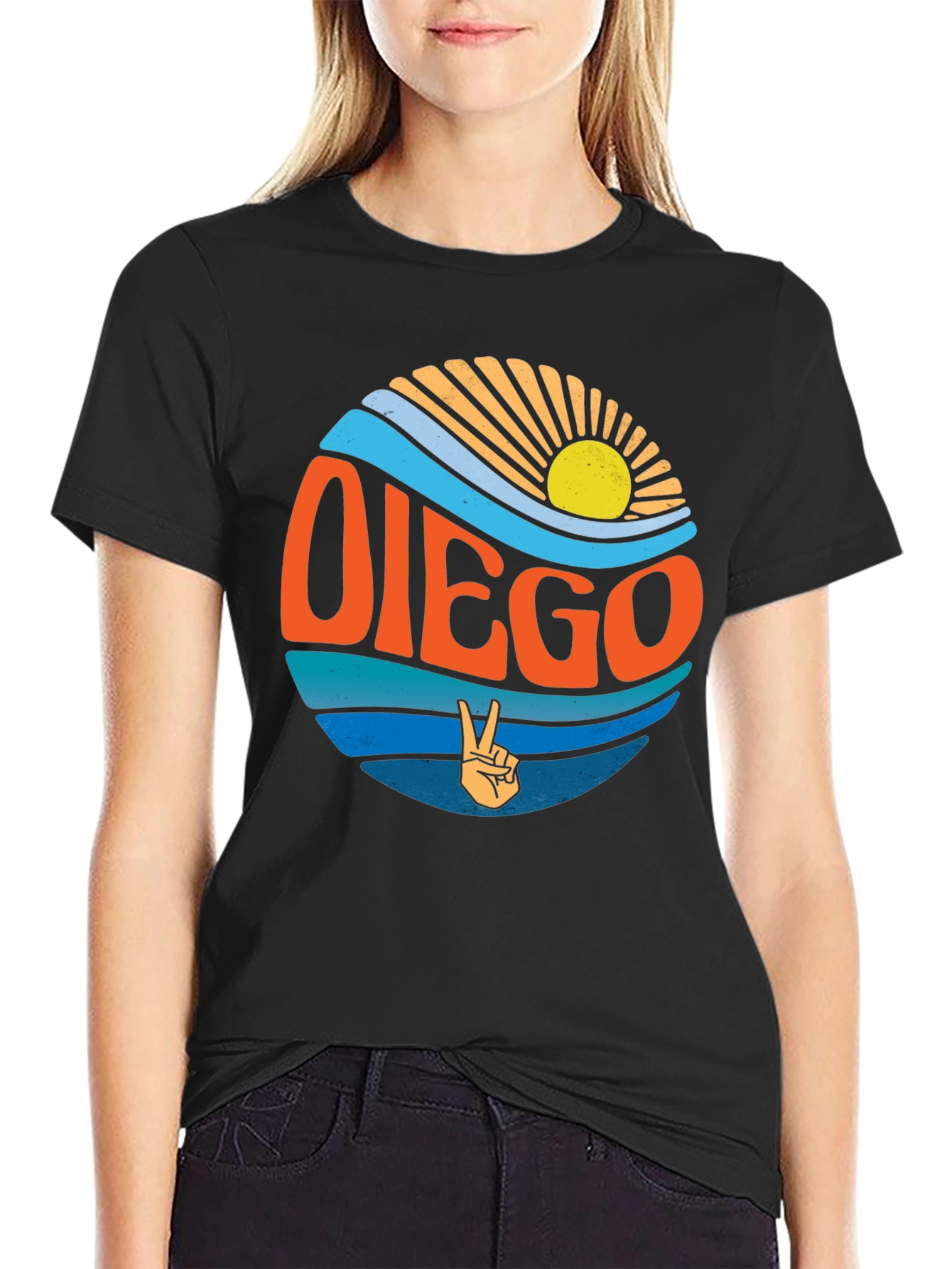 Retro Diego Graphic Tee - Surf Vibes