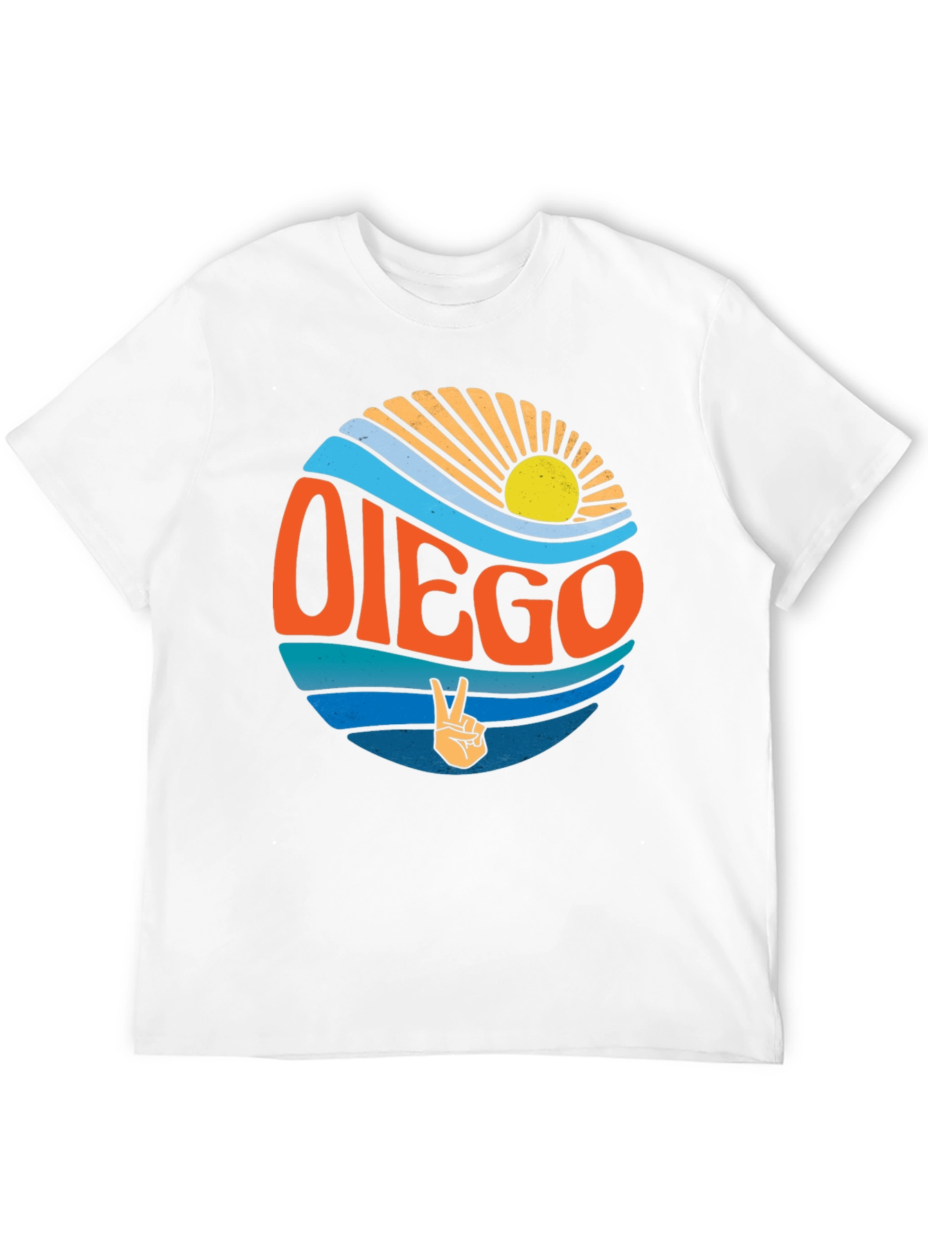 Retro Diego Graphic Tee - Surf Vibes