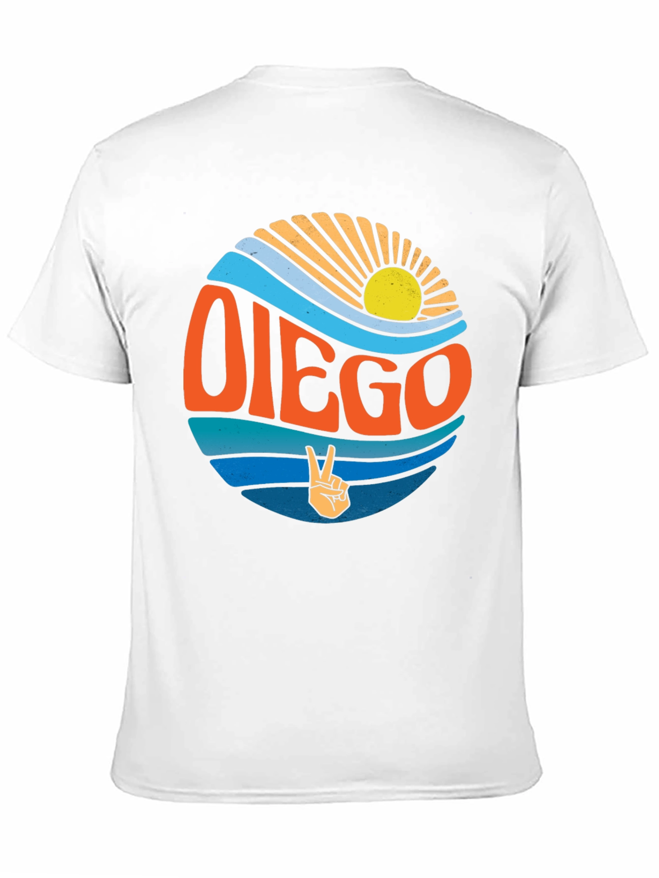 Retro Diego Graphic Tee - Surf Vibes