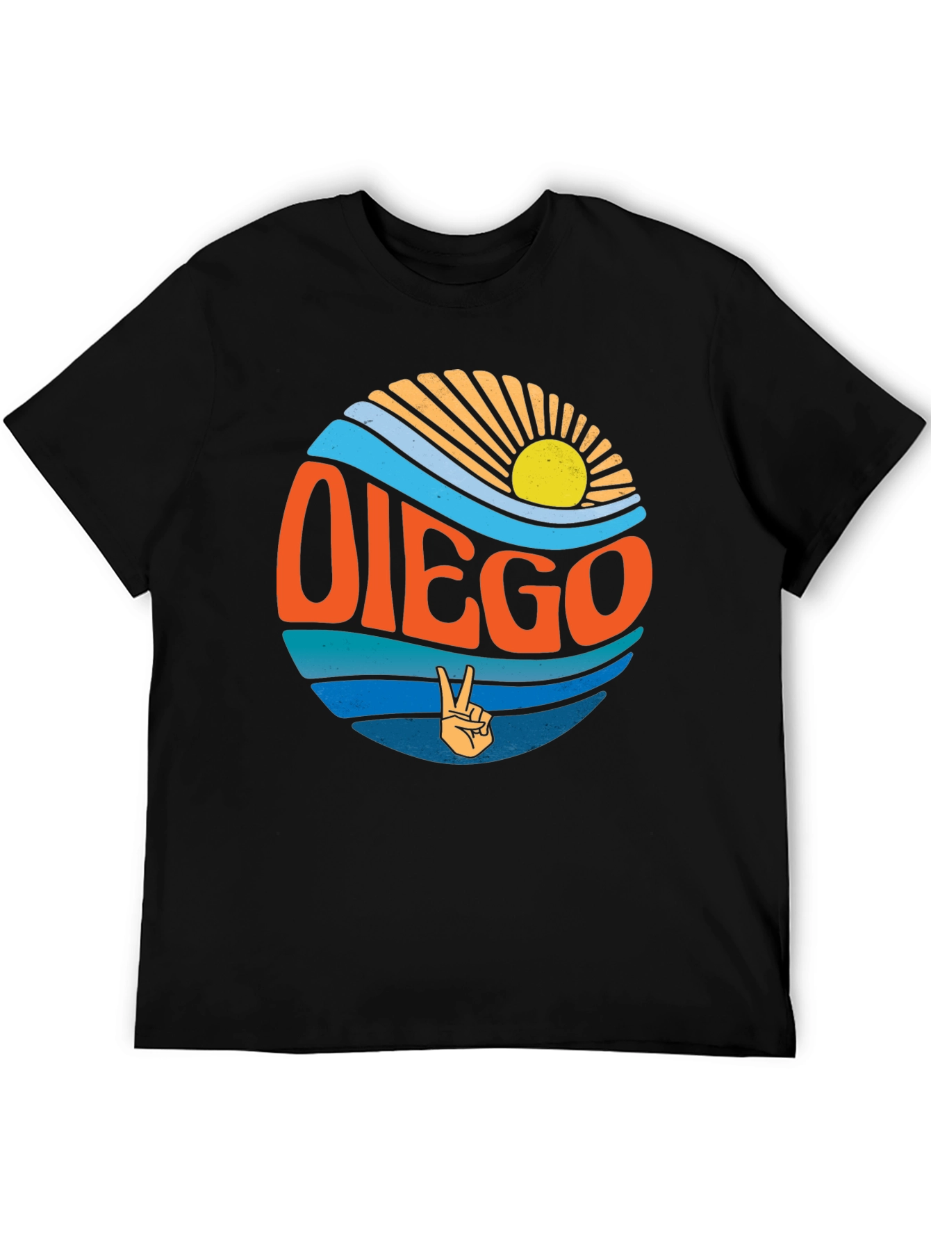 Retro Diego Graphic Tee - Surf Vibes