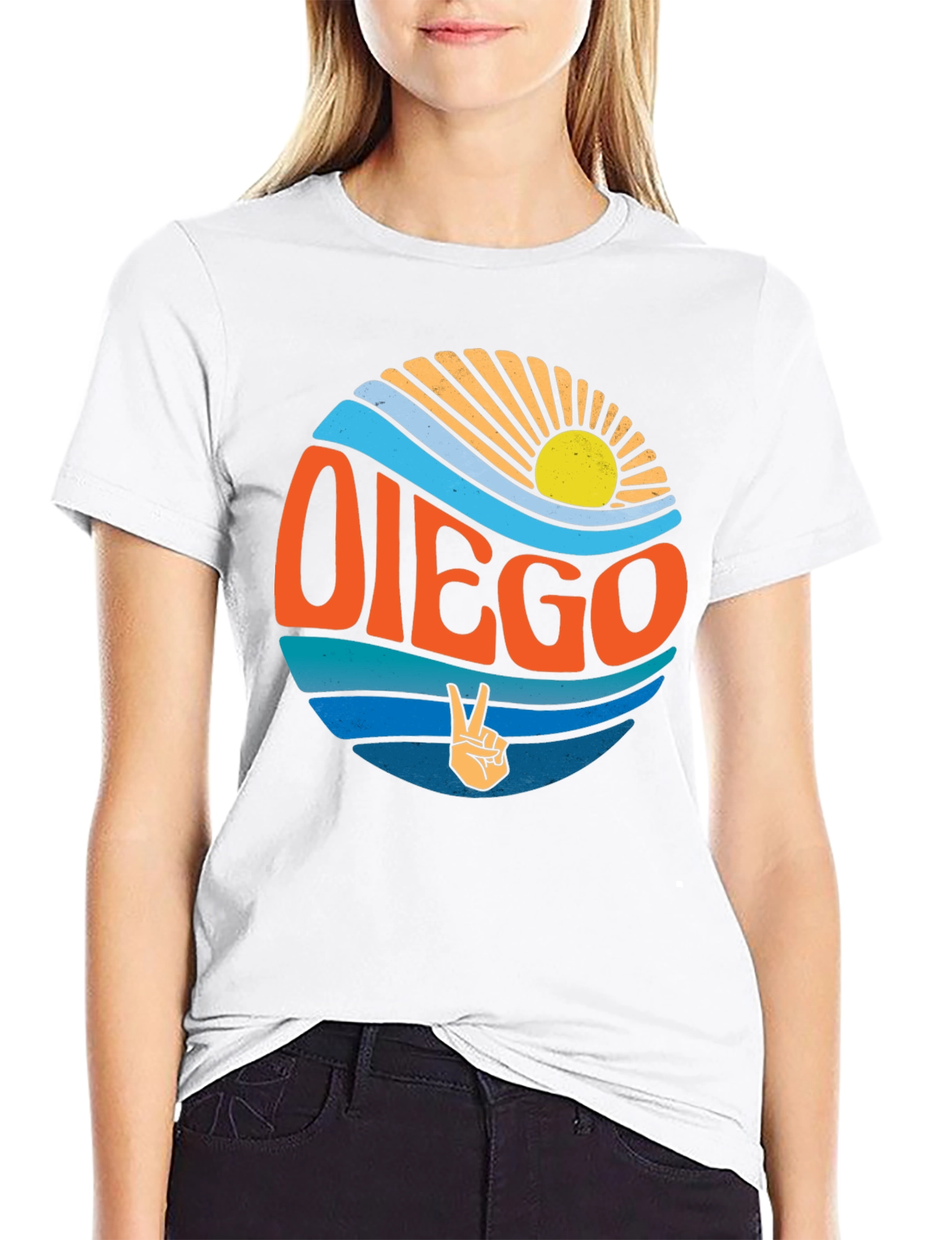 Retro Diego Graphic Tee - Surf Vibes