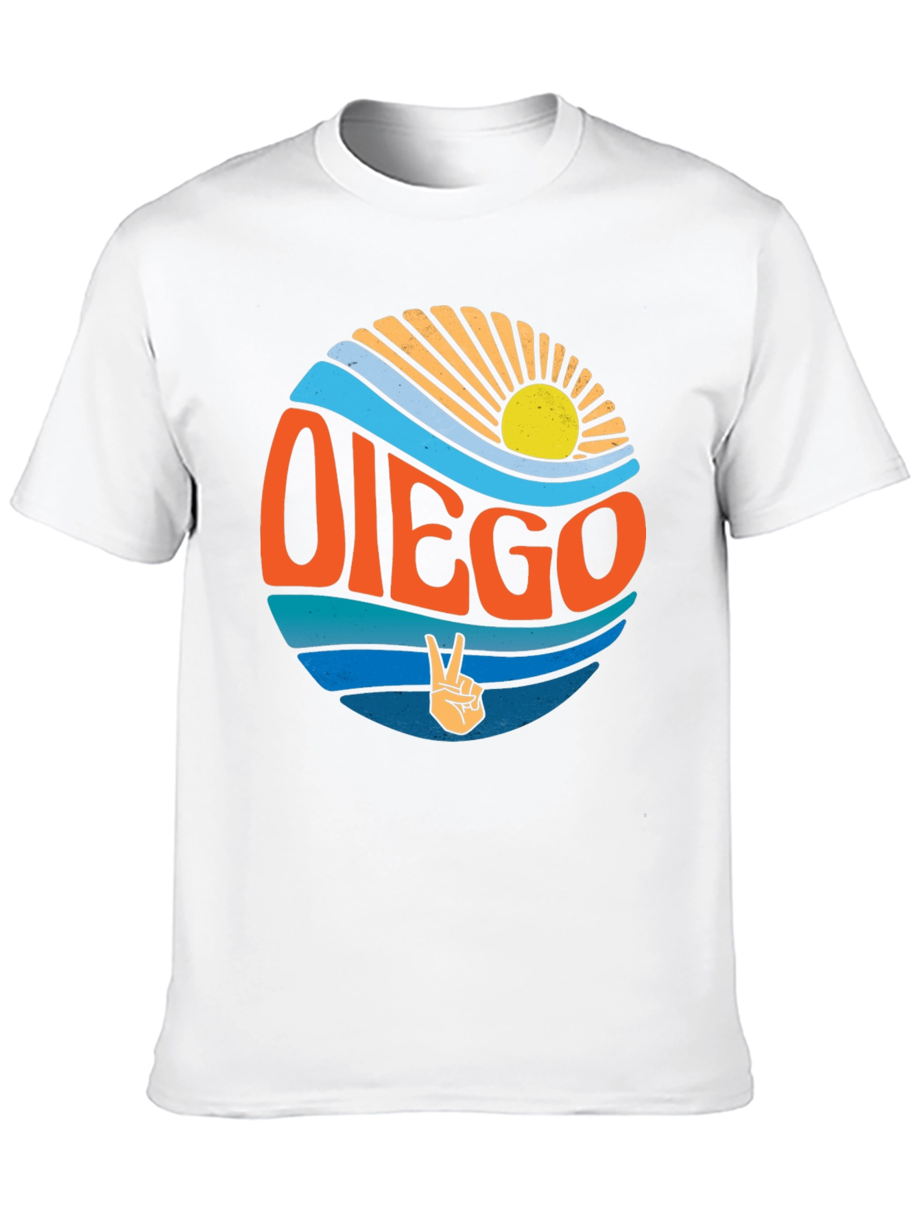 Retro Diego Graphic Tee - Surf Vibes
