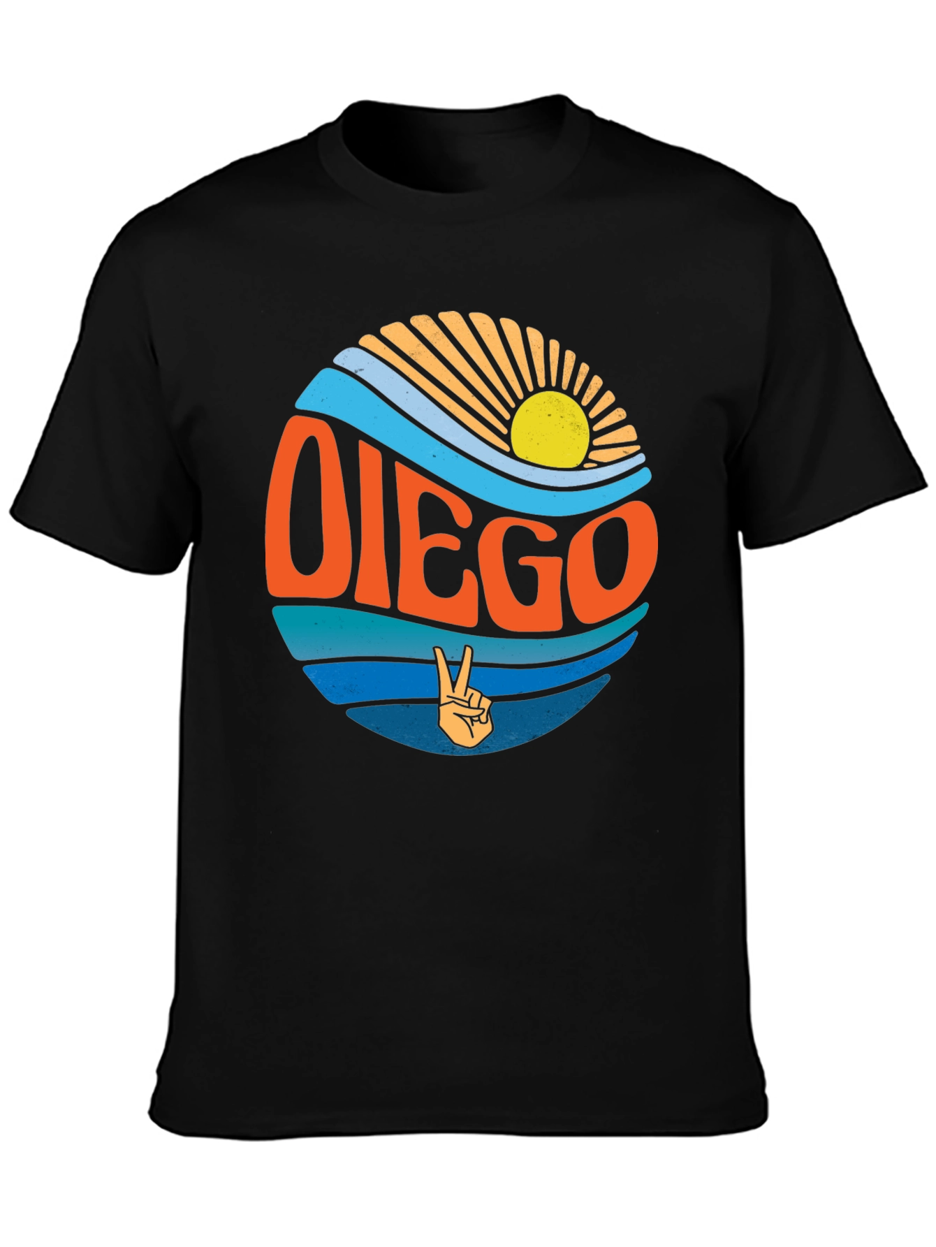 Retro Diego Graphic Tee - Surf Vibes