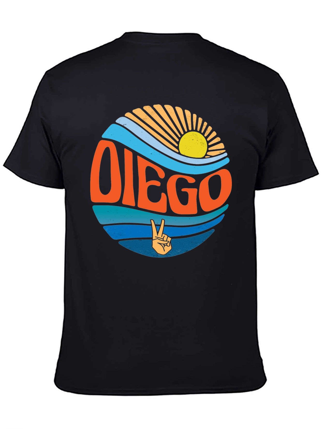 Retro Diego Graphic Tee - Surf Vibes