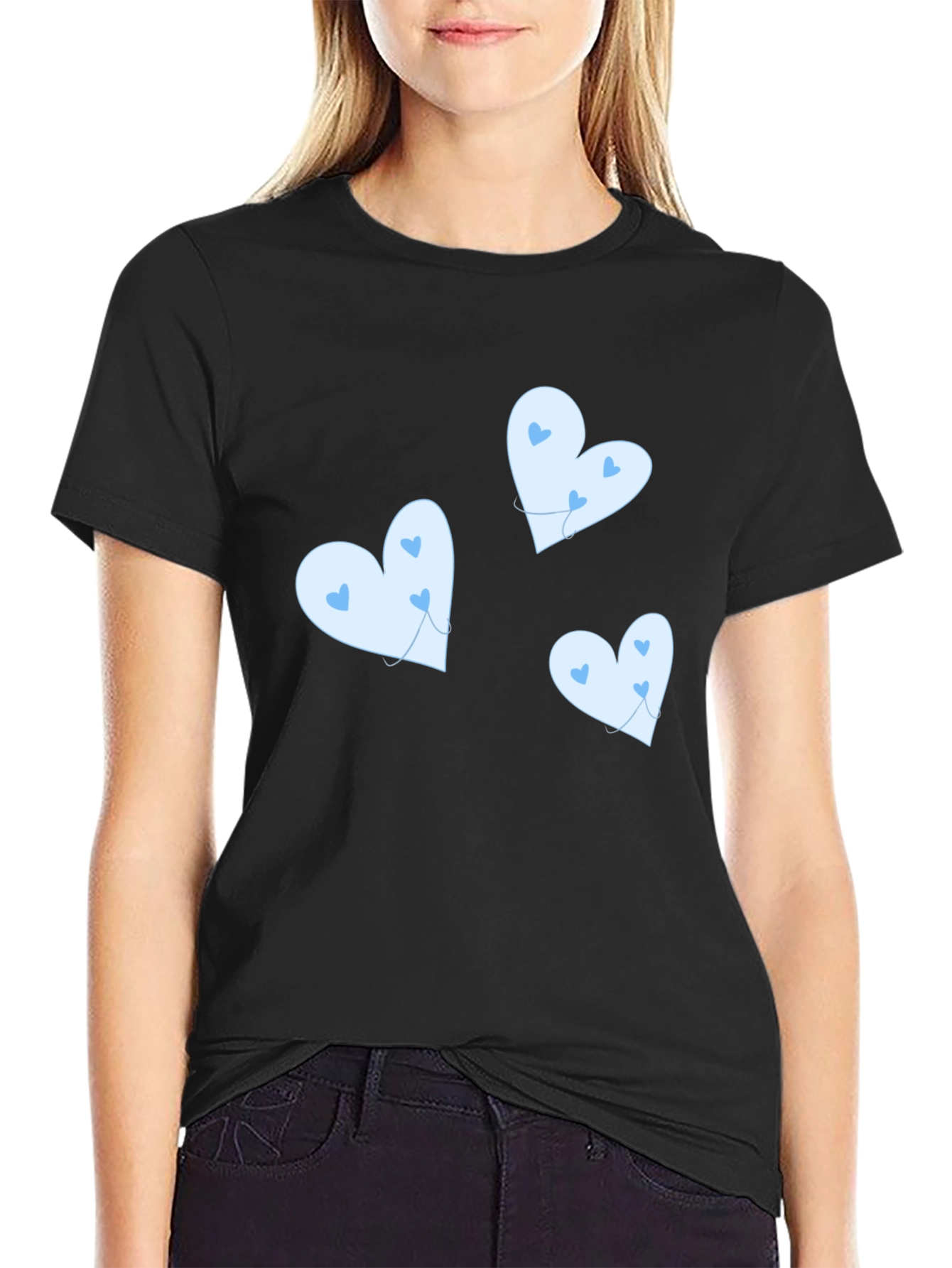 Cute Heart Balloon Graphic T-Shirt