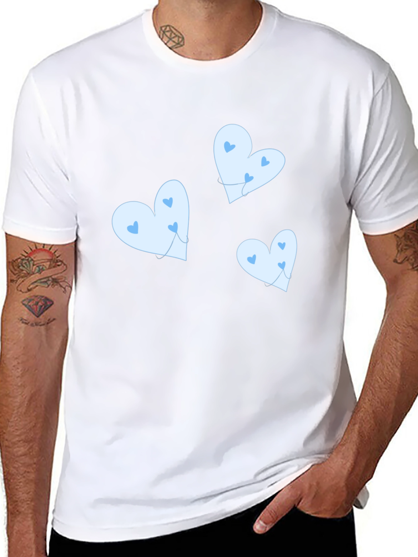 Cute Heart Balloon Graphic T-Shirt