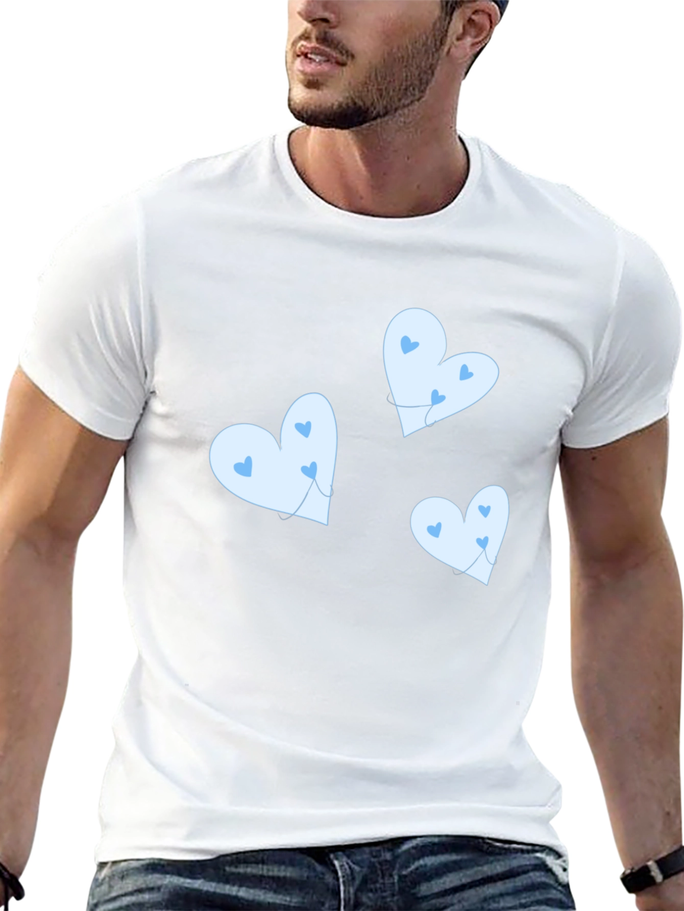 Cute Heart Balloon Graphic T-Shirt