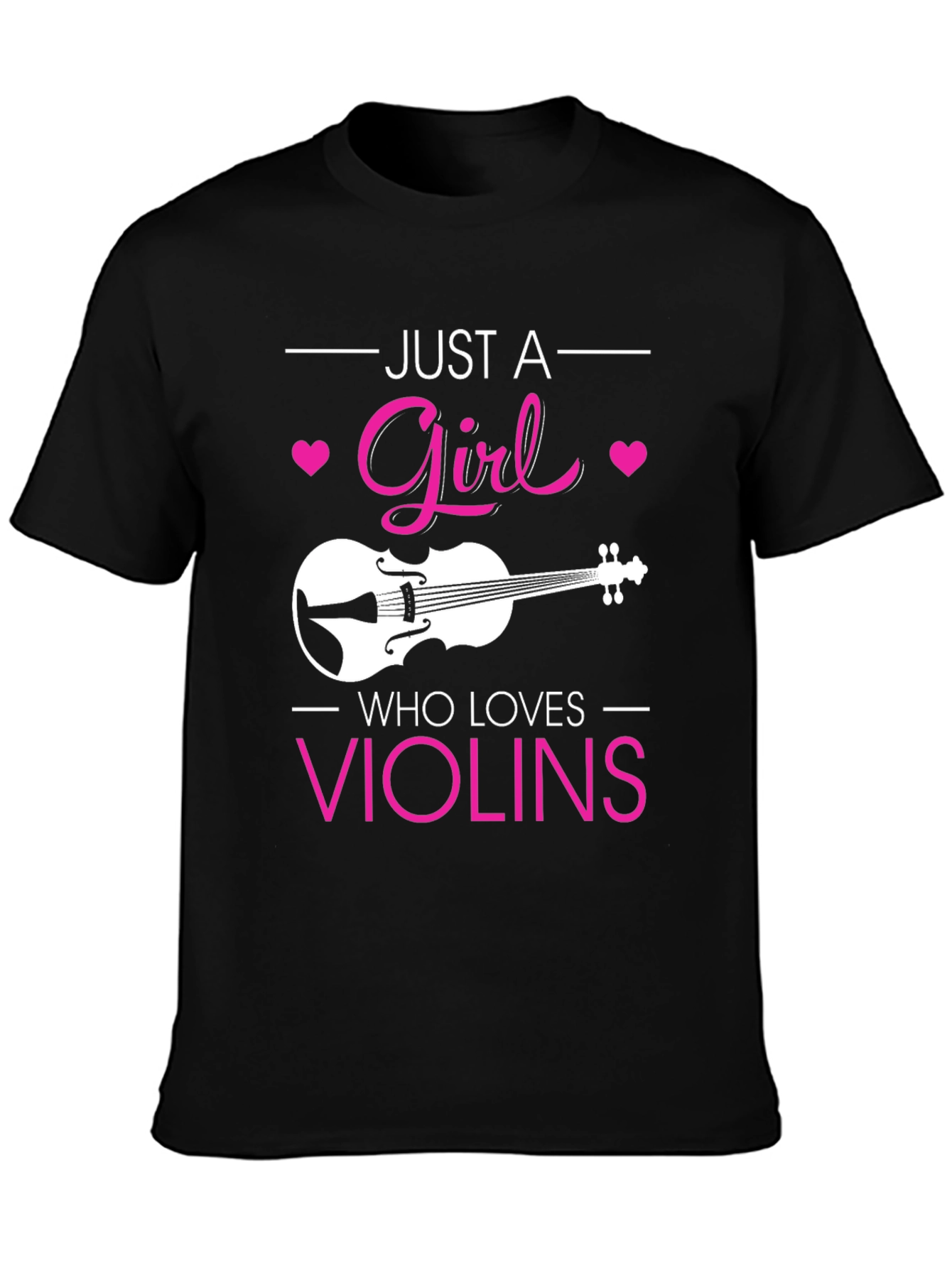Just a Girl Who Loves Violins T-Shirt