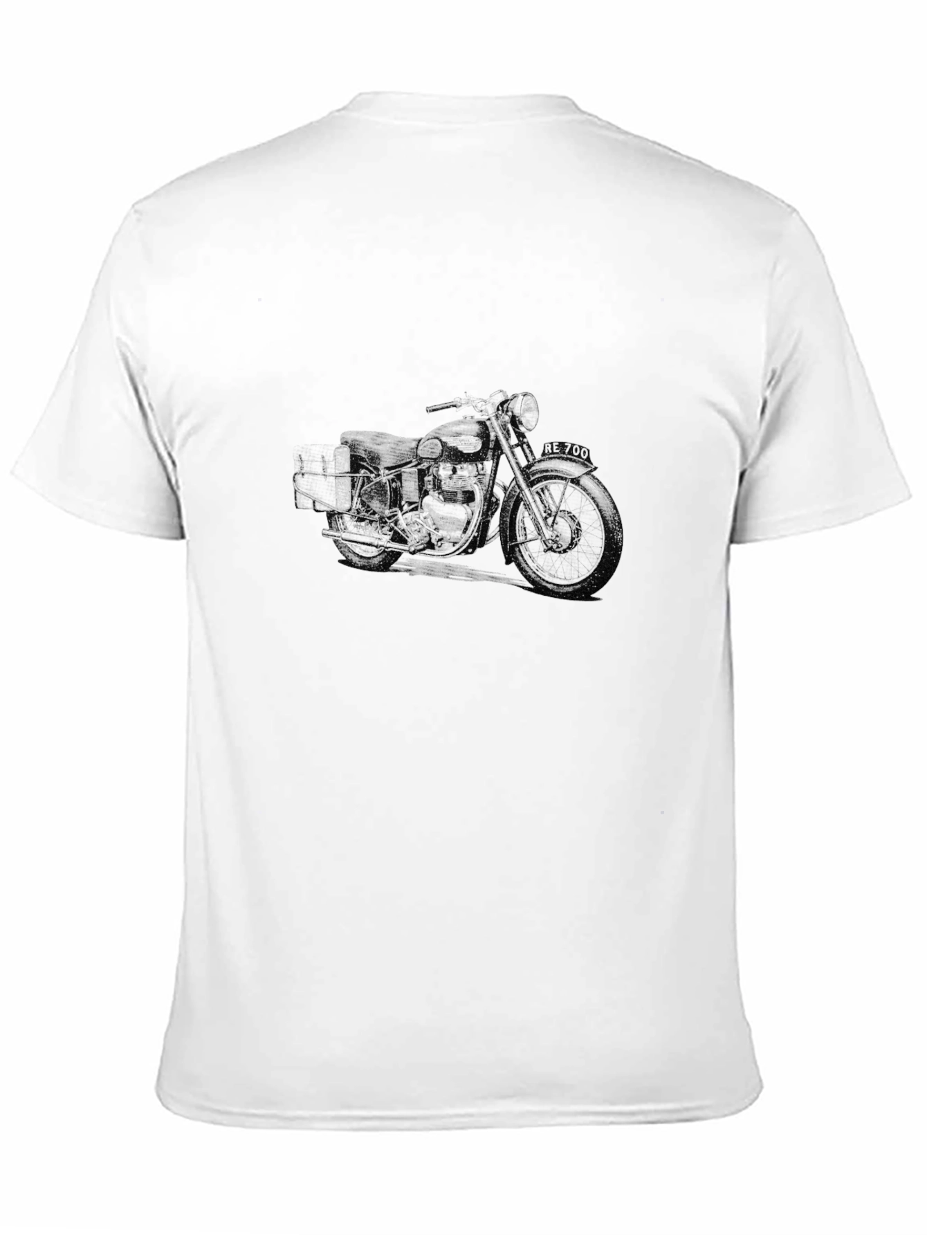 Black Motorcycle Graphic T-Shirt