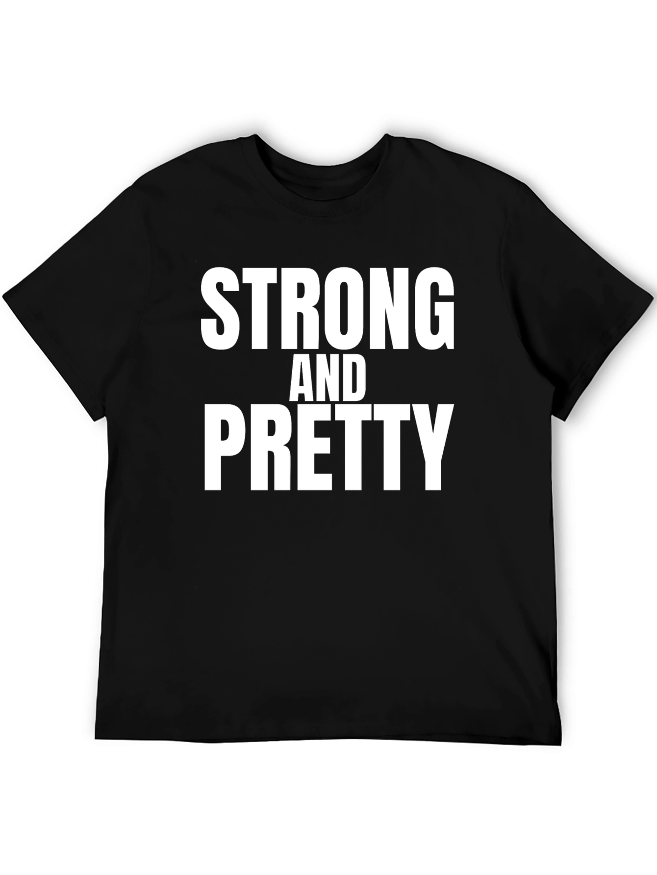 Strong and Pretty Graphic T-Shirt - Black