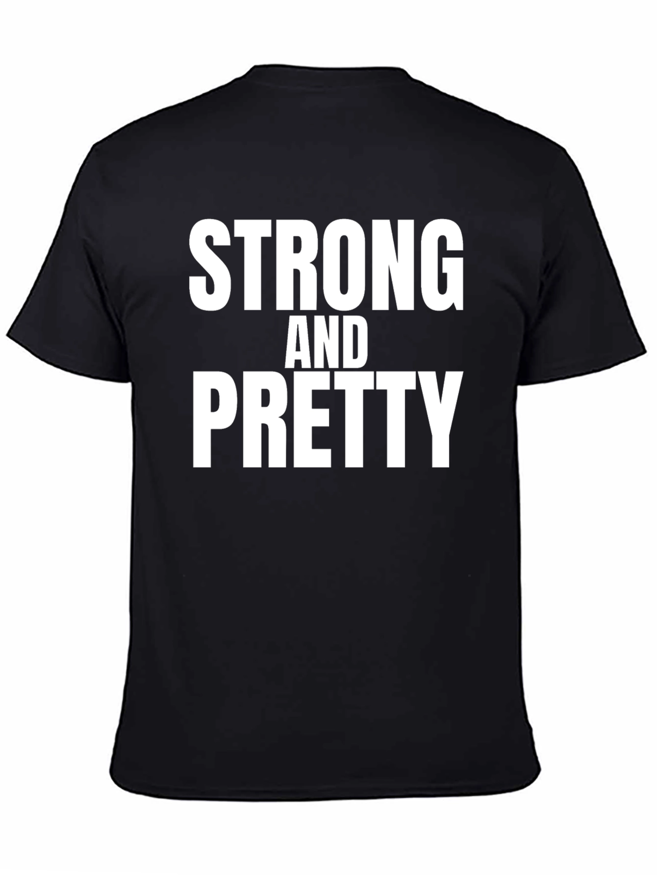 Strong and Pretty Graphic T-Shirt - Black