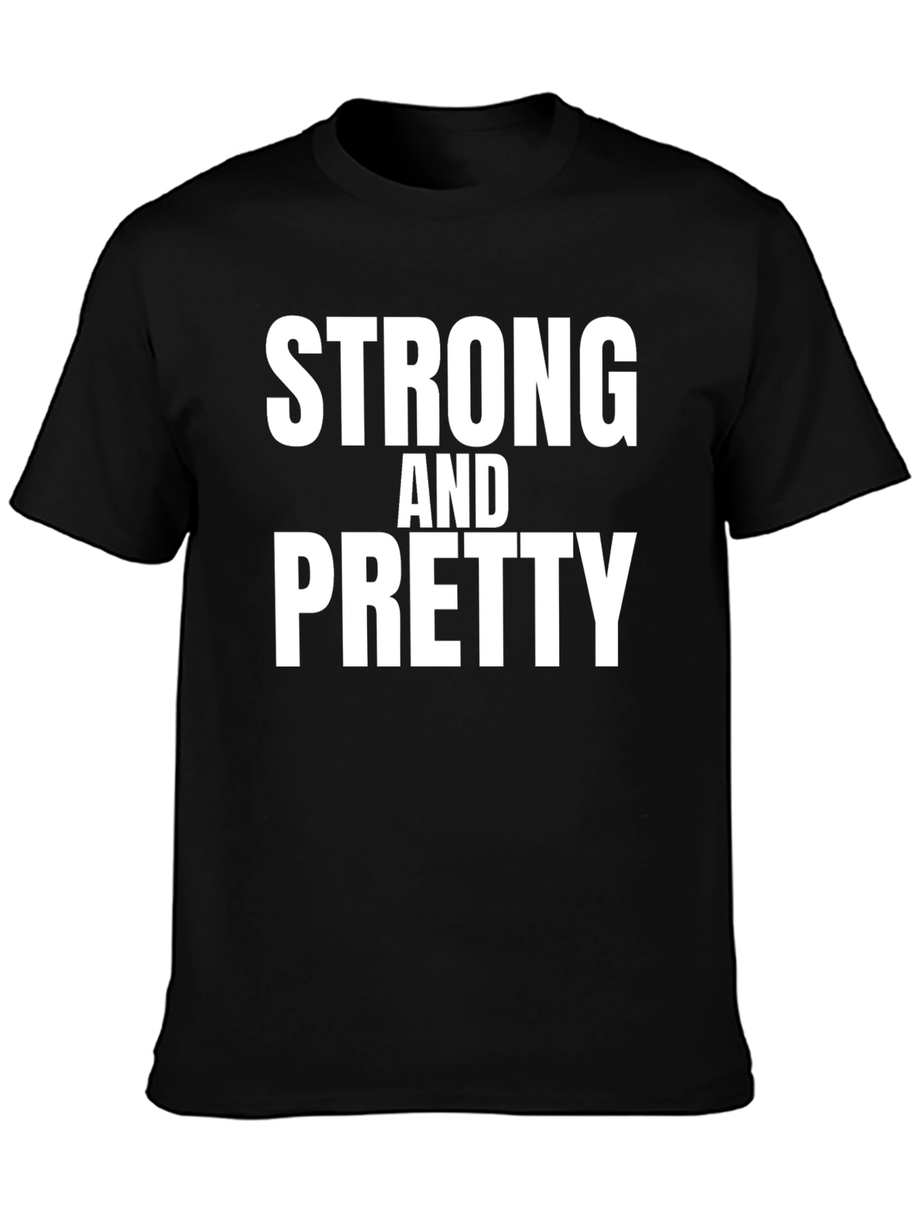 Strong and Pretty Graphic T-Shirt - Black