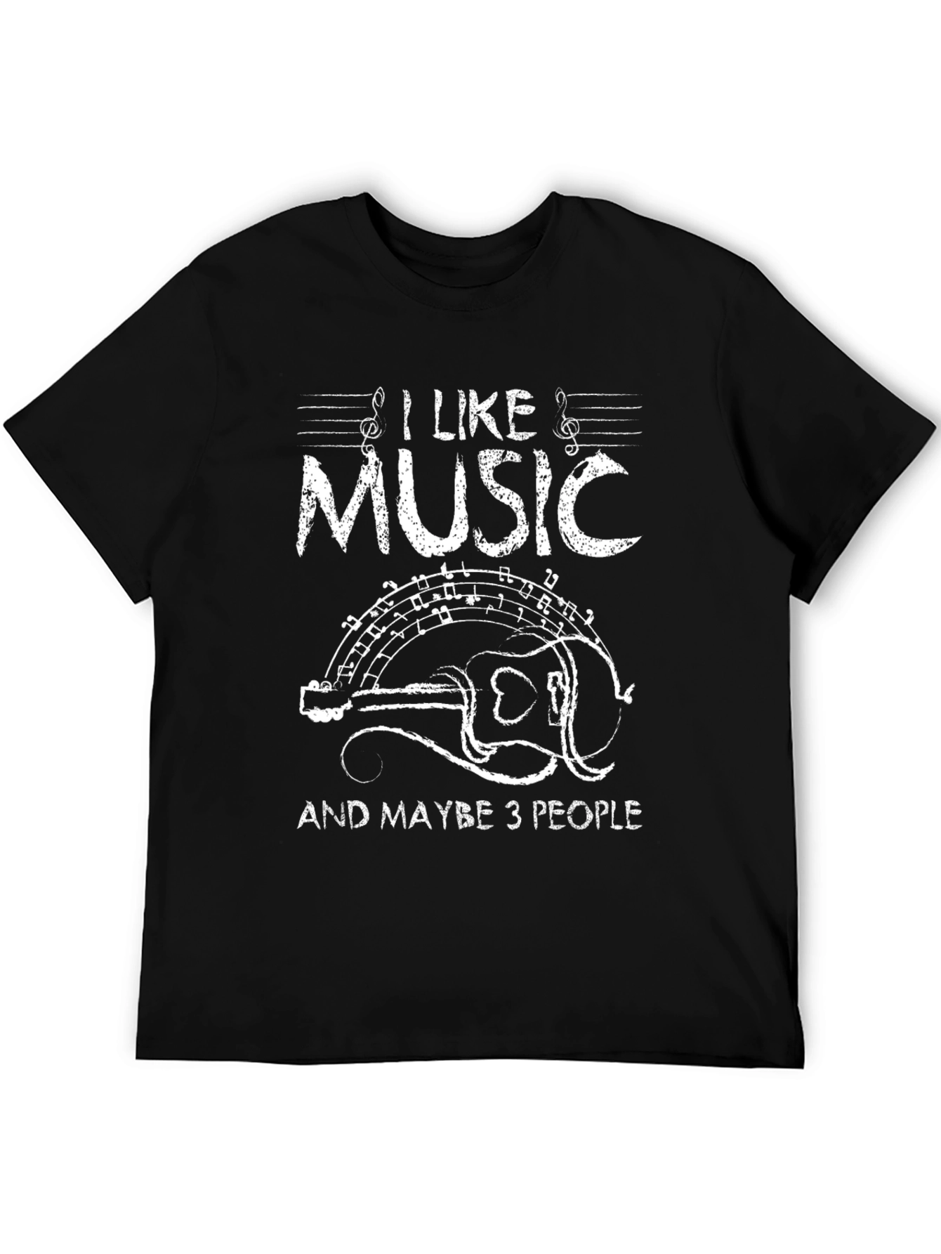 I Like Music T-Shirt - Guitar Graphic Tee