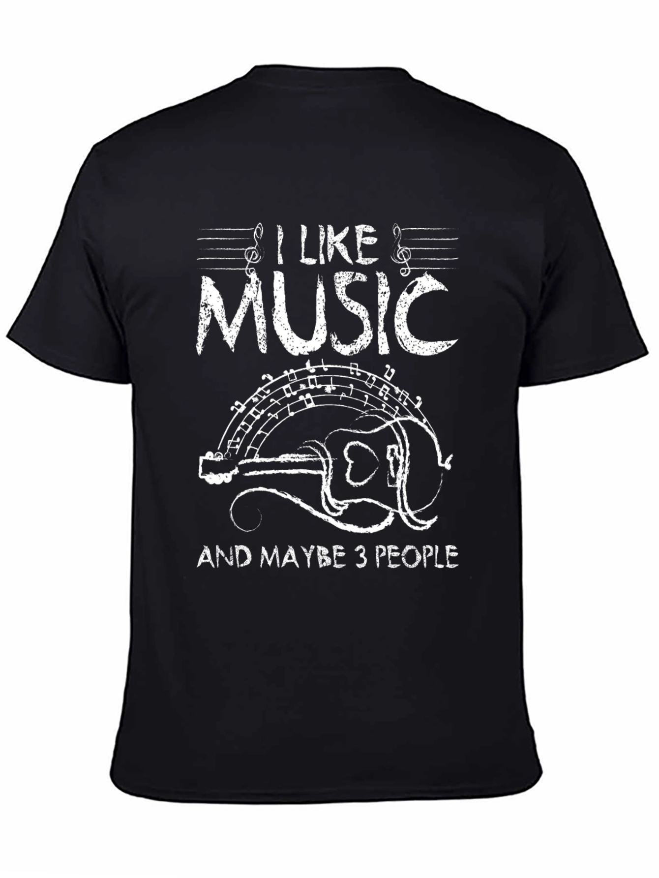 I Like Music T-Shirt - Guitar Graphic Tee