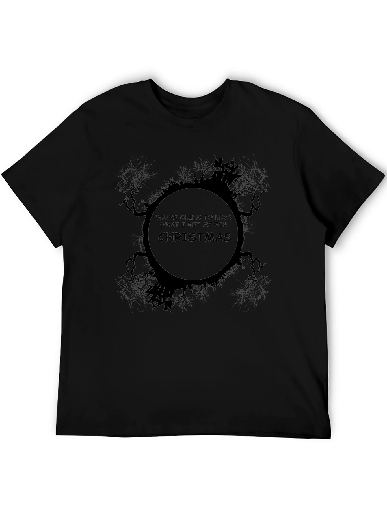 Halloween Christmas T-Shirt - Spooky Holiday Graphic Tee