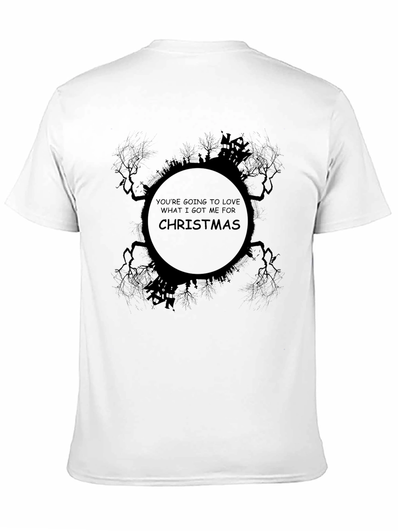 Halloween Christmas T-Shirt - Spooky Holiday Graphic Tee