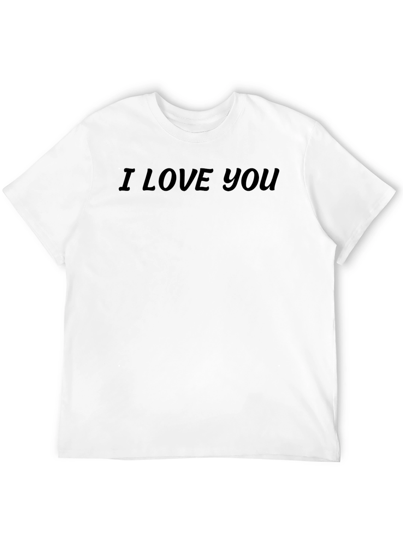 I Love You Black T-Shirt