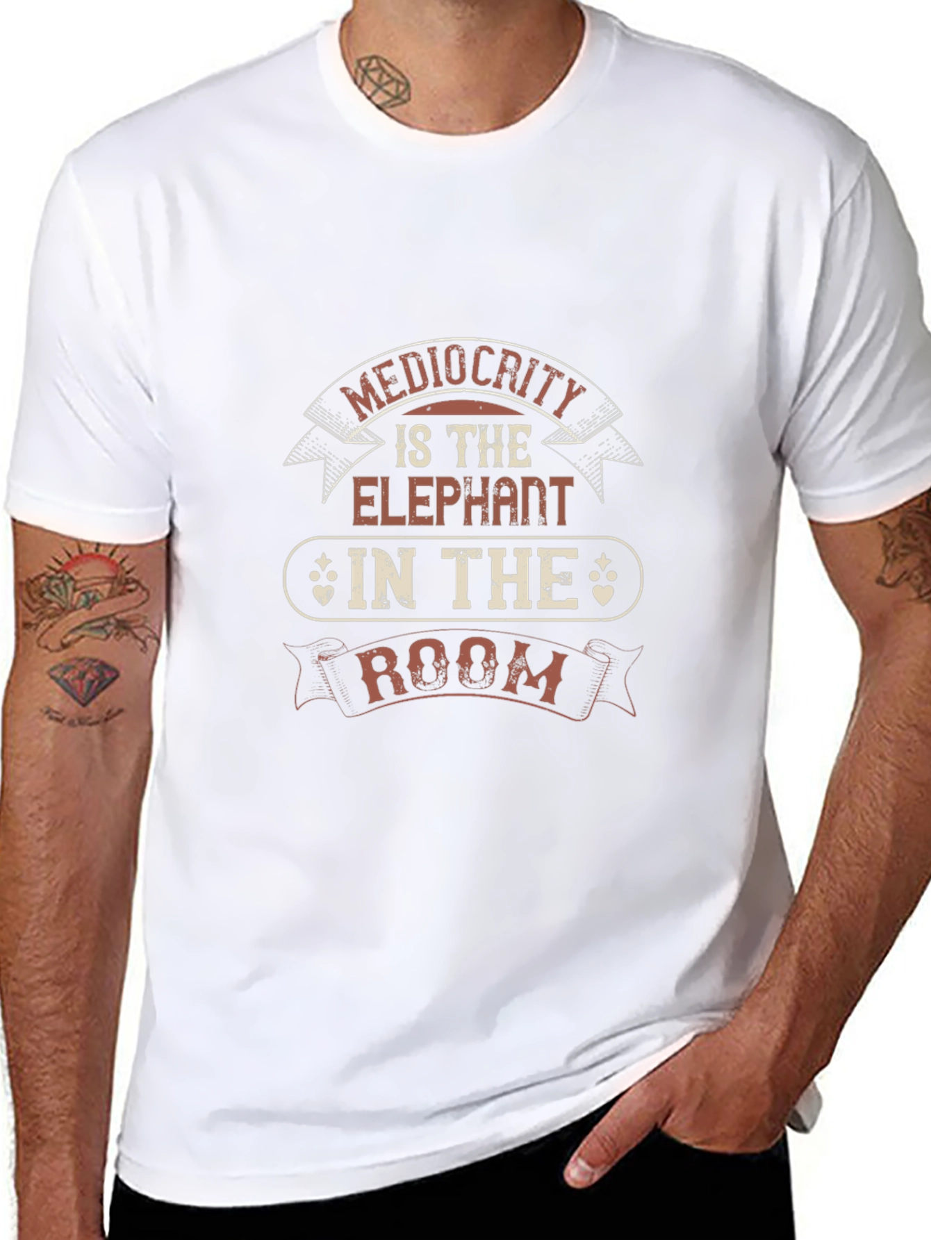 Mediocrity Elephant in the Room Graphic Tee