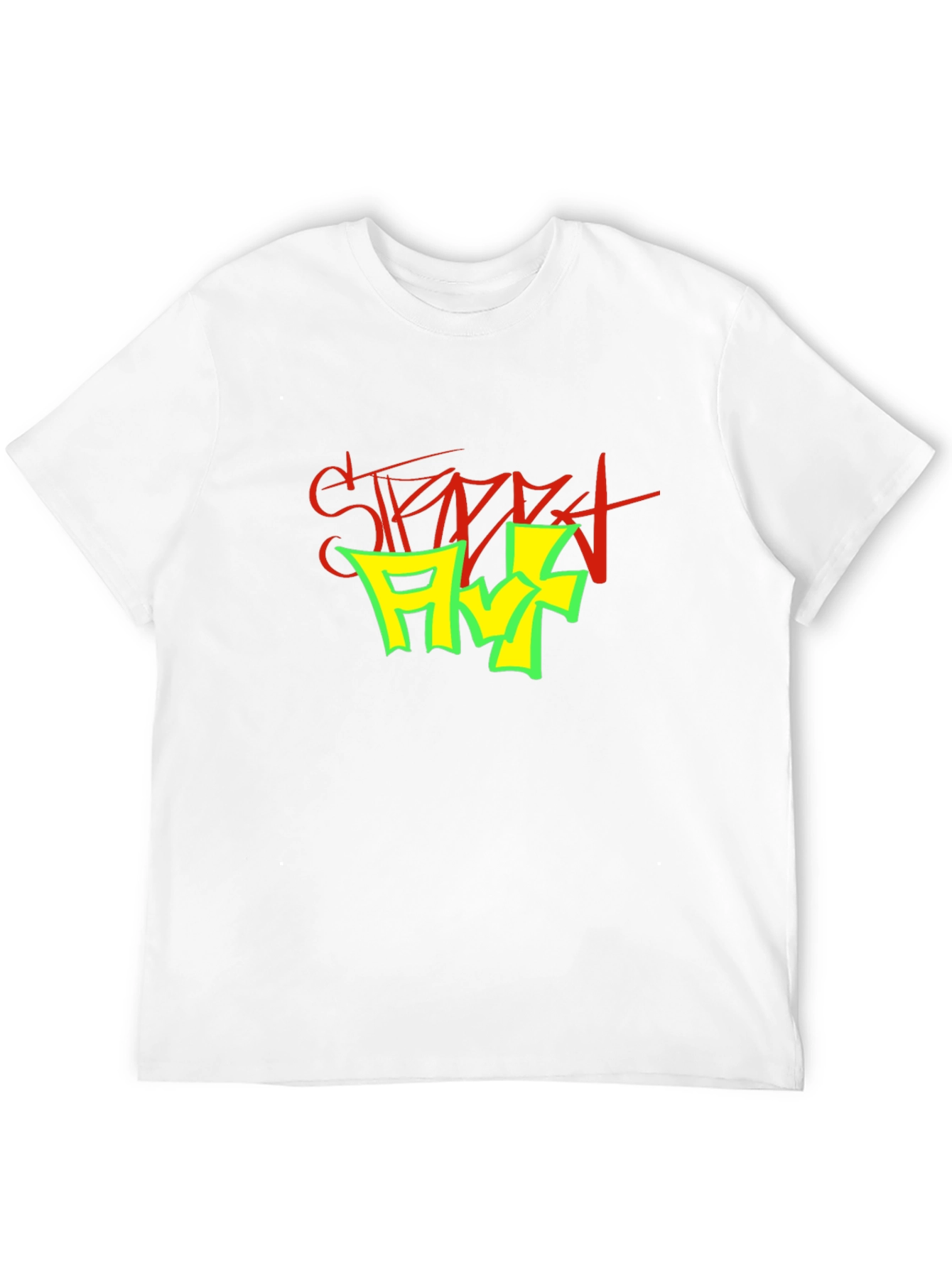 Street Art Graphic Print Black T-Shirt