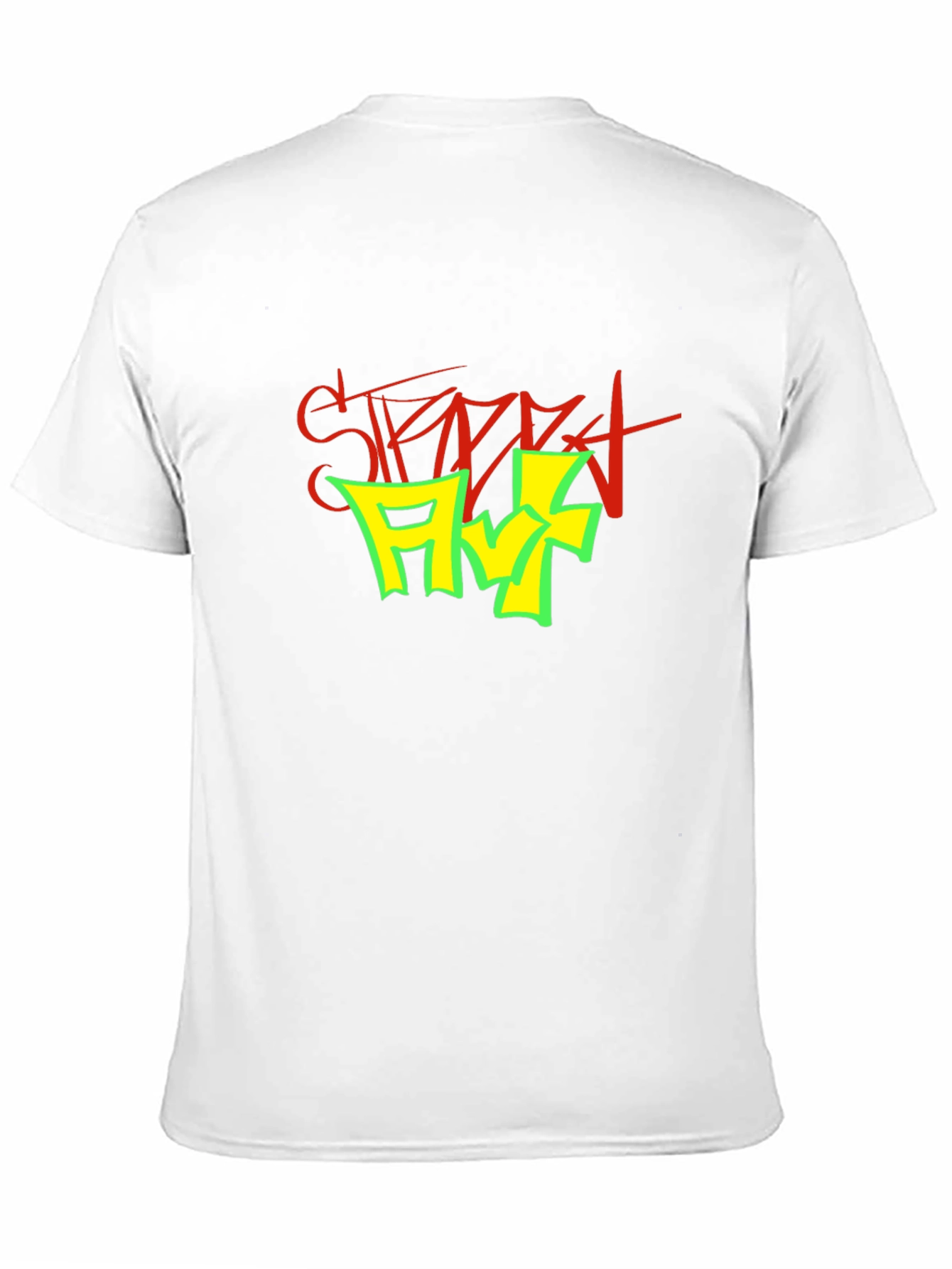 Street Art Graphic Print Black T-Shirt
