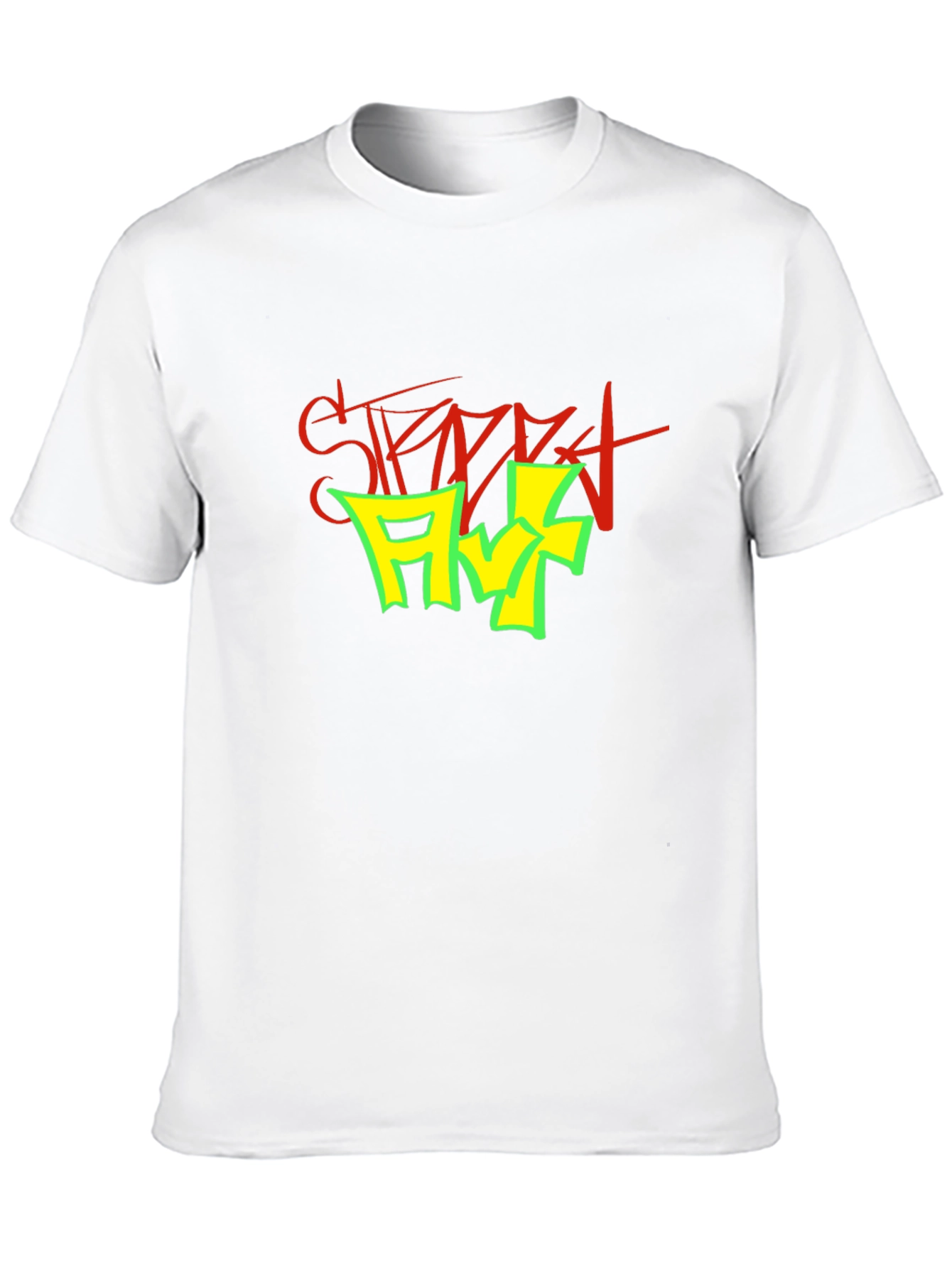 Street Art Graphic Print Black T-Shirt