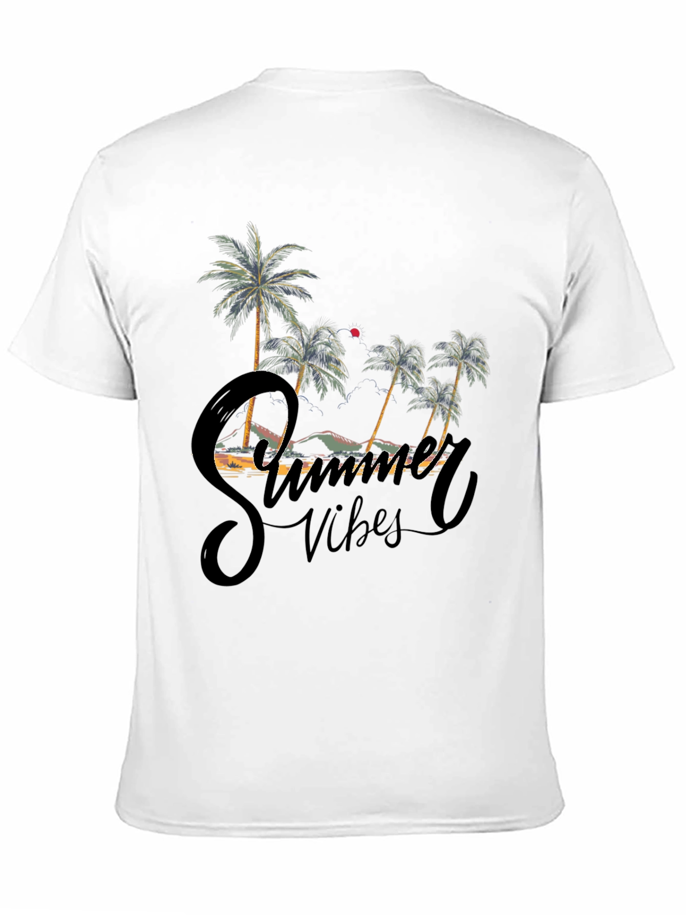 Summer Vibes Graphic Tee - Black