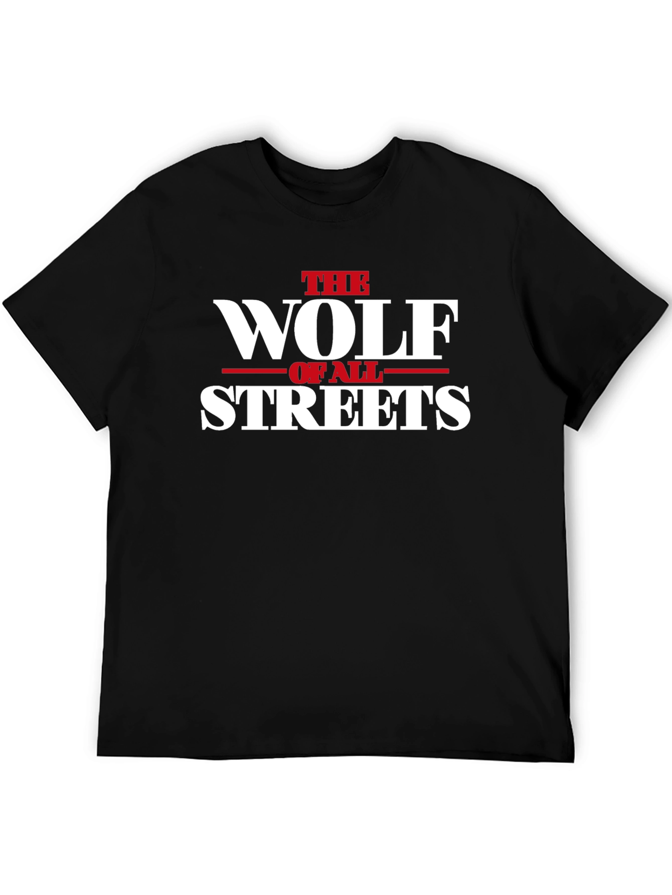 The Wolf Of All Streets Black T-Shirt