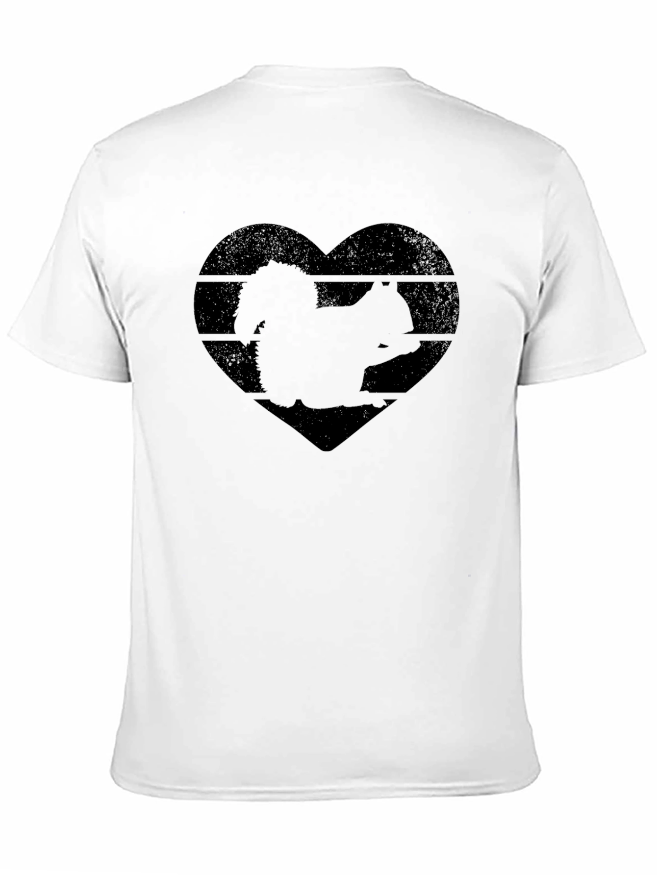 Squirrel Heart Graphic Tee - Black