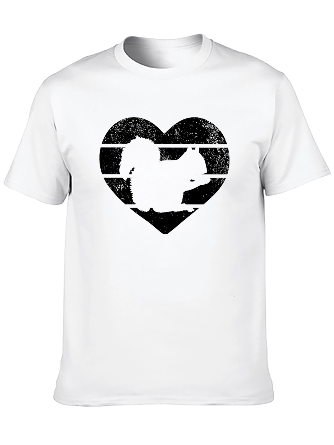 Squirrel Heart Graphic Tee - Black