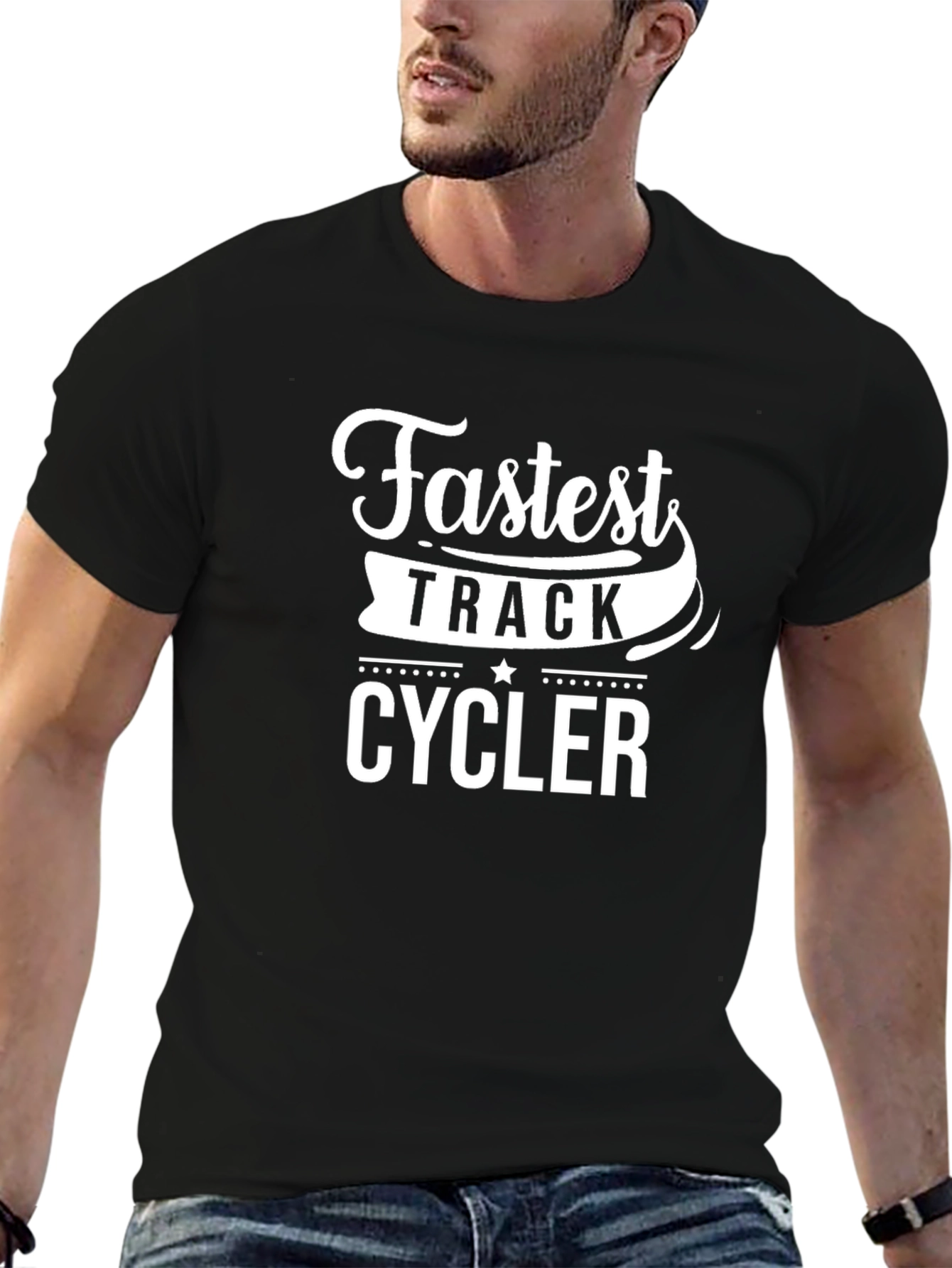 Fastest Track Cycler T-Shirt - Black