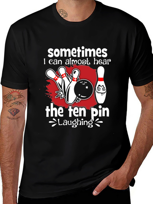 Funny Bowling T-Shirt - Ten Pin Laughing