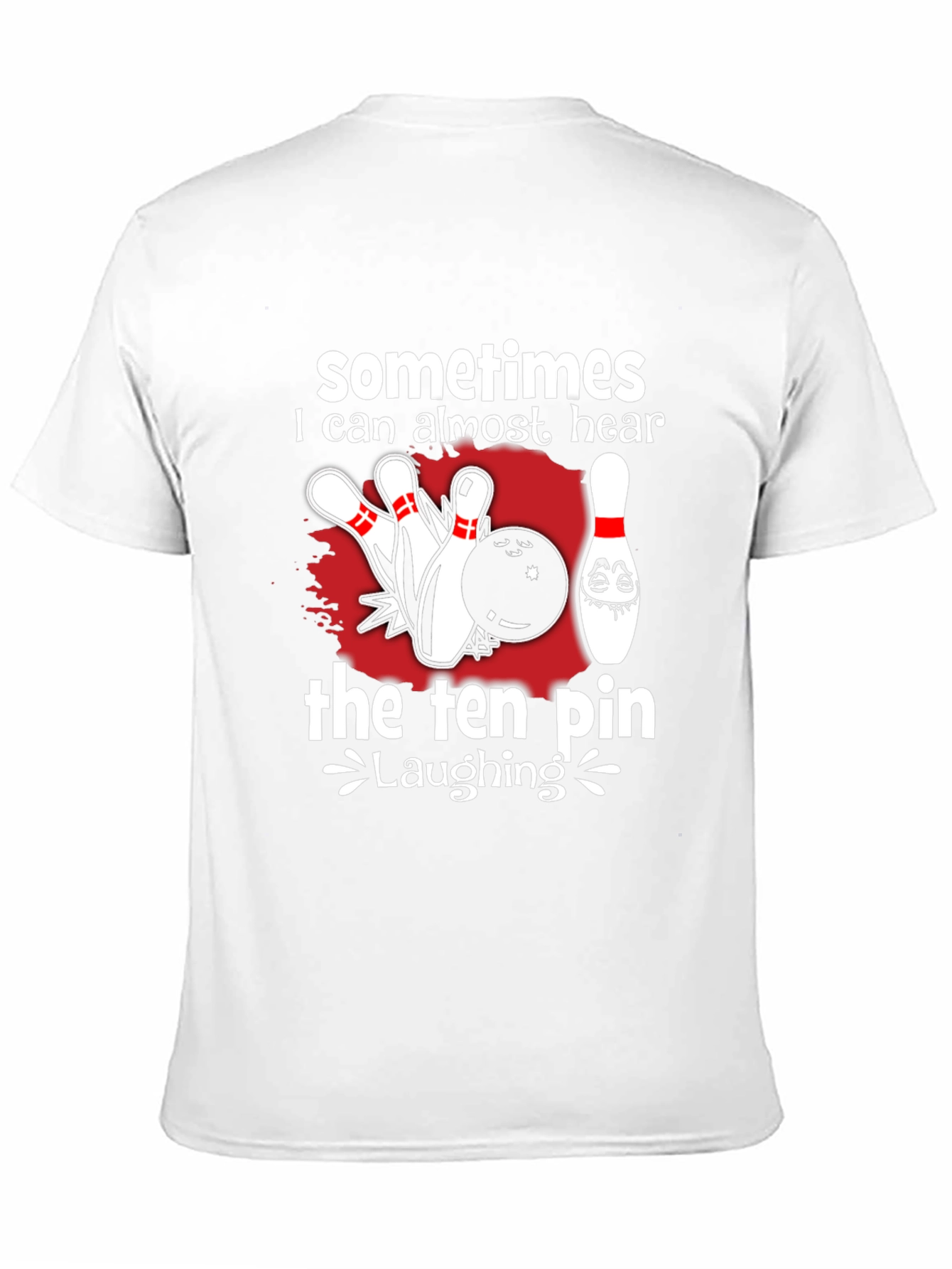 Funny Bowling T-Shirt - Ten Pin Laughing