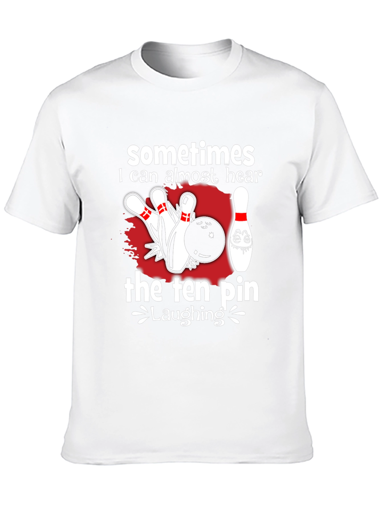 Funny Bowling T-Shirt - Ten Pin Laughing