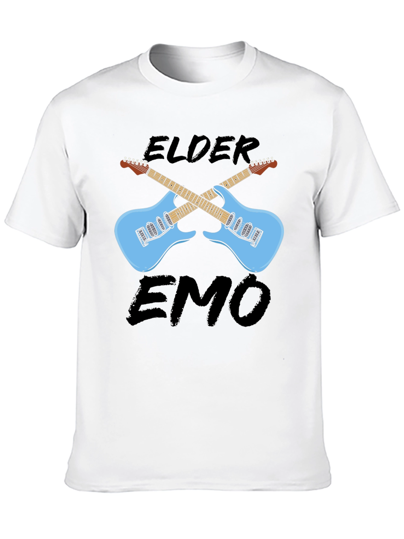 Elder Emo Guitar Graphic T-Shirt