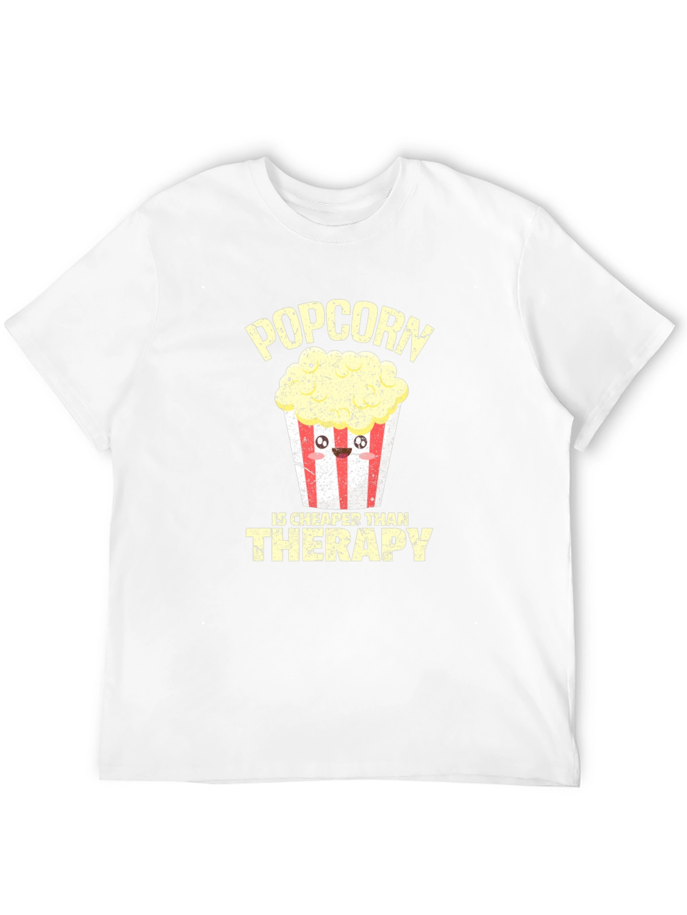 Popcorn Cheaper Than Therapy Graphic Tee